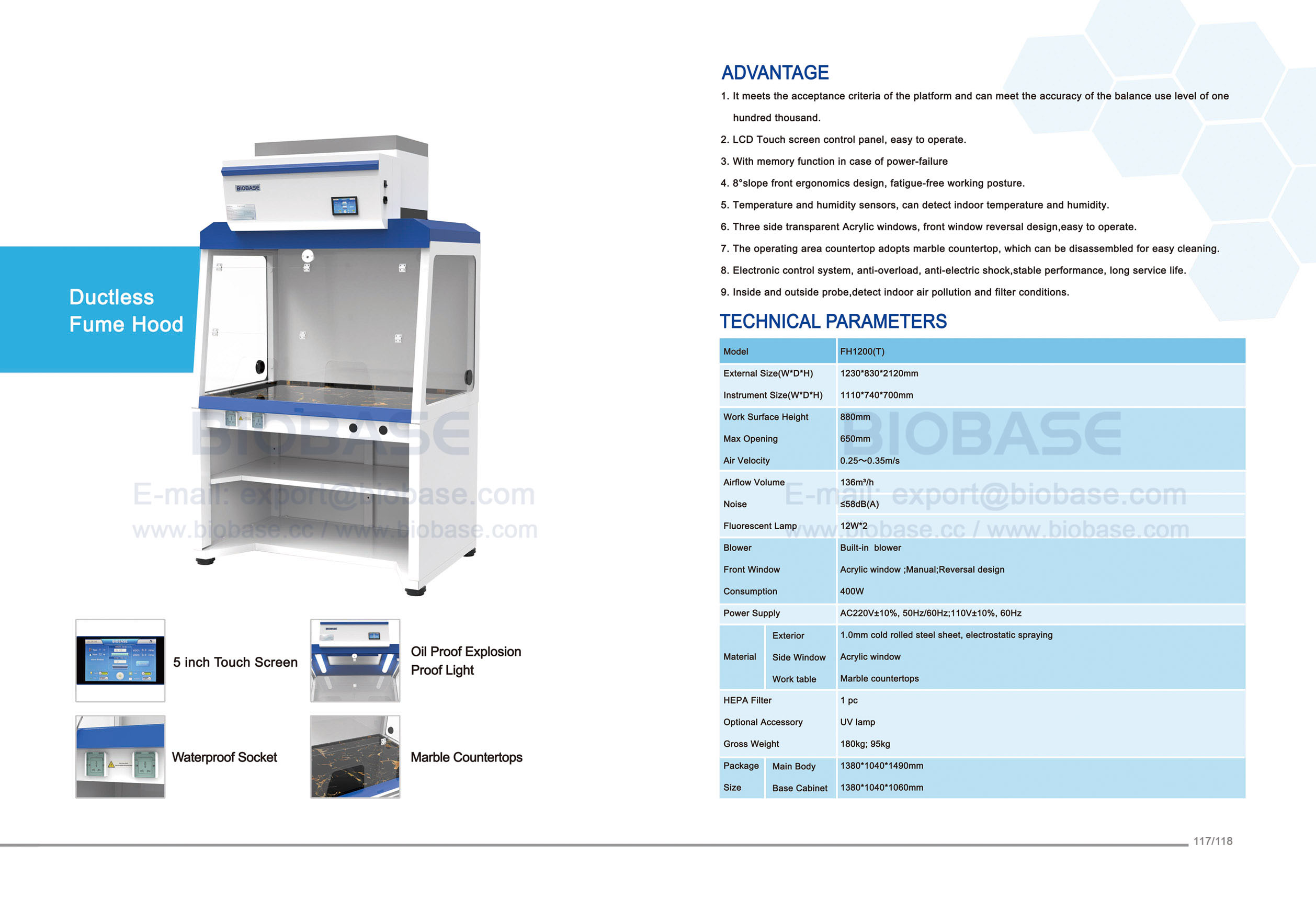 117-118 Ductless Fume Hood 117-118 Ductless Fume Hood