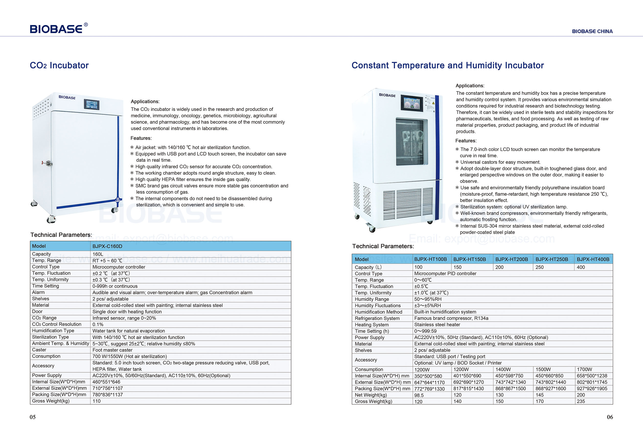5-6 CO2 Incubator & Constant Temperature and Humidity Incubator