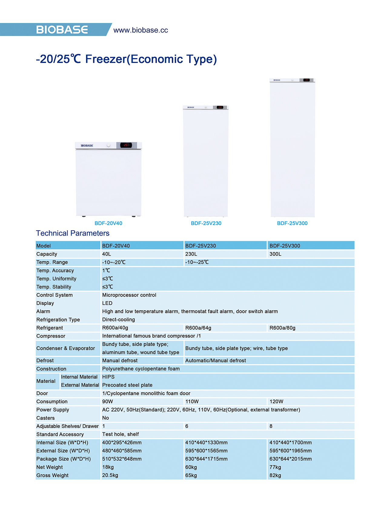 -20 -25℃ Freezer(Economic Type)
