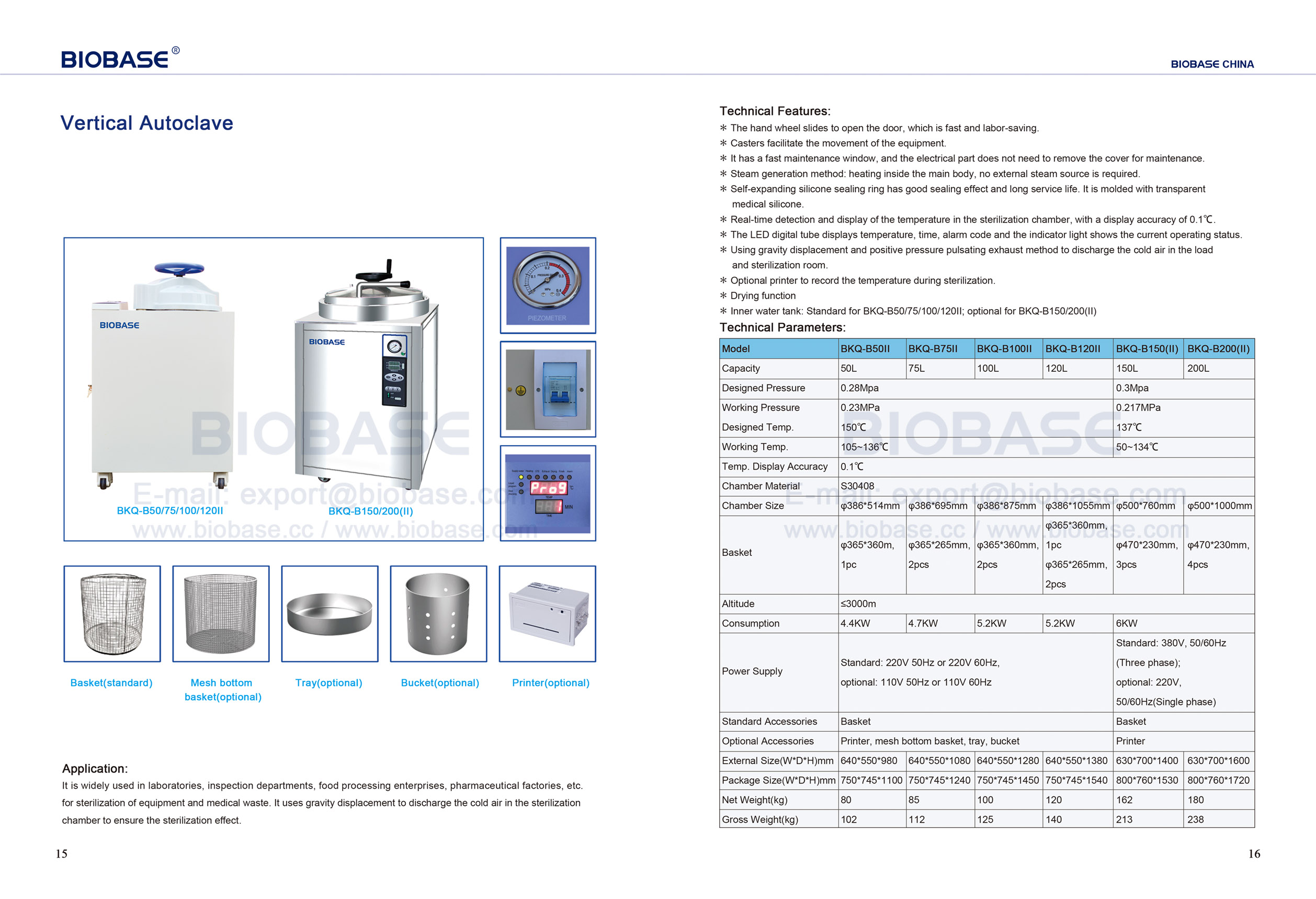 15-16 Vertical Autoclave