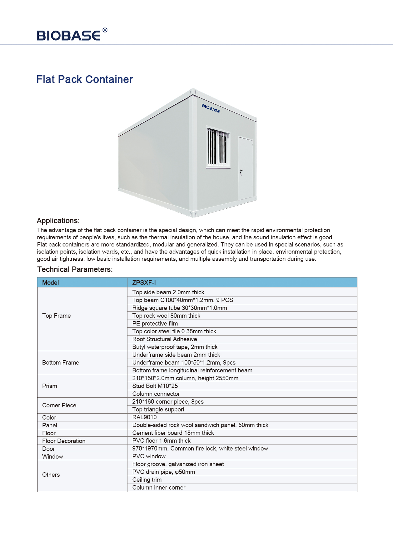 Flat Pack Container