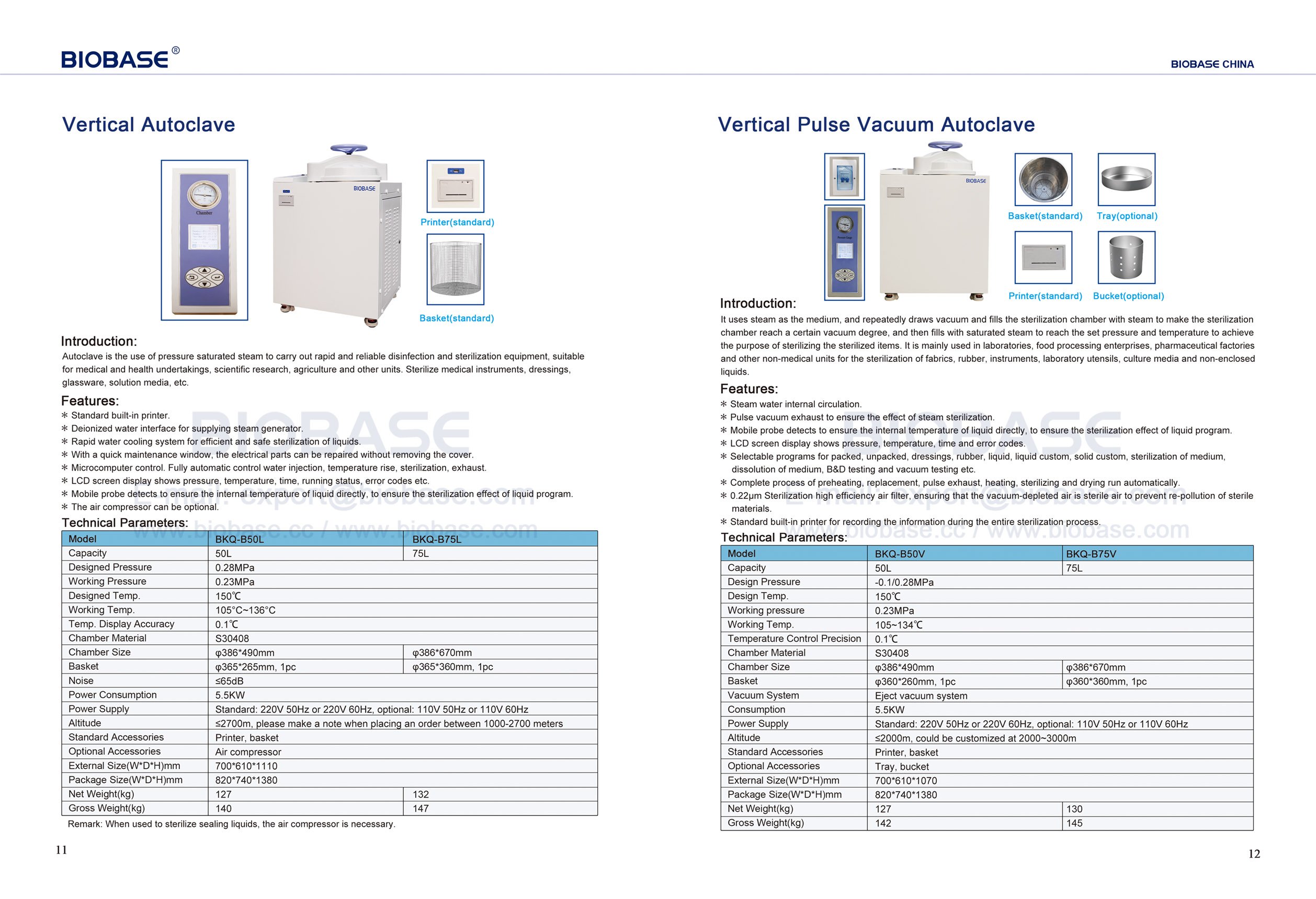 11-12 Vertical Autoclave & Vertical Pulse Vacuum Autoclave