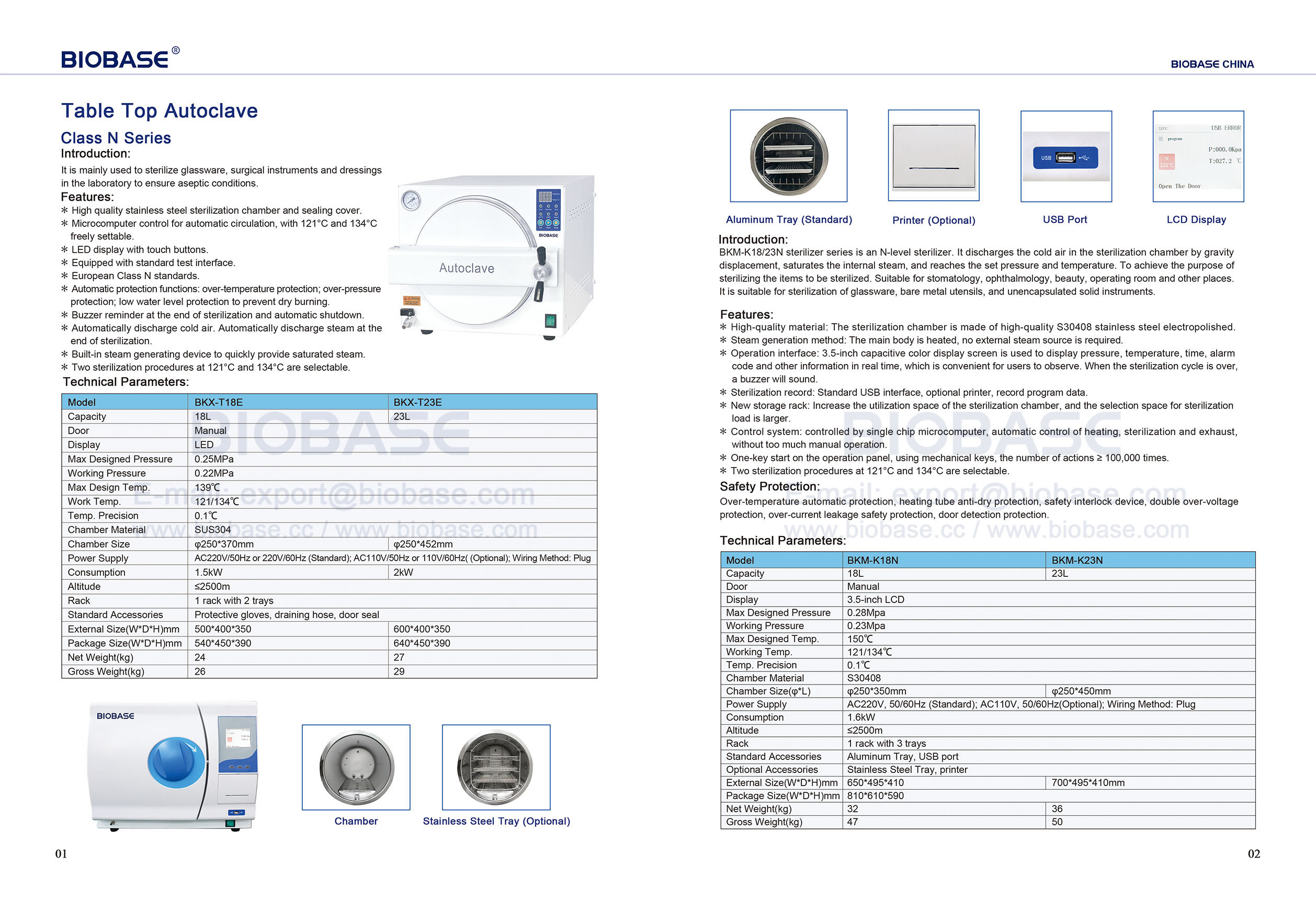 1-2 Table Top Autoclave Class N Series