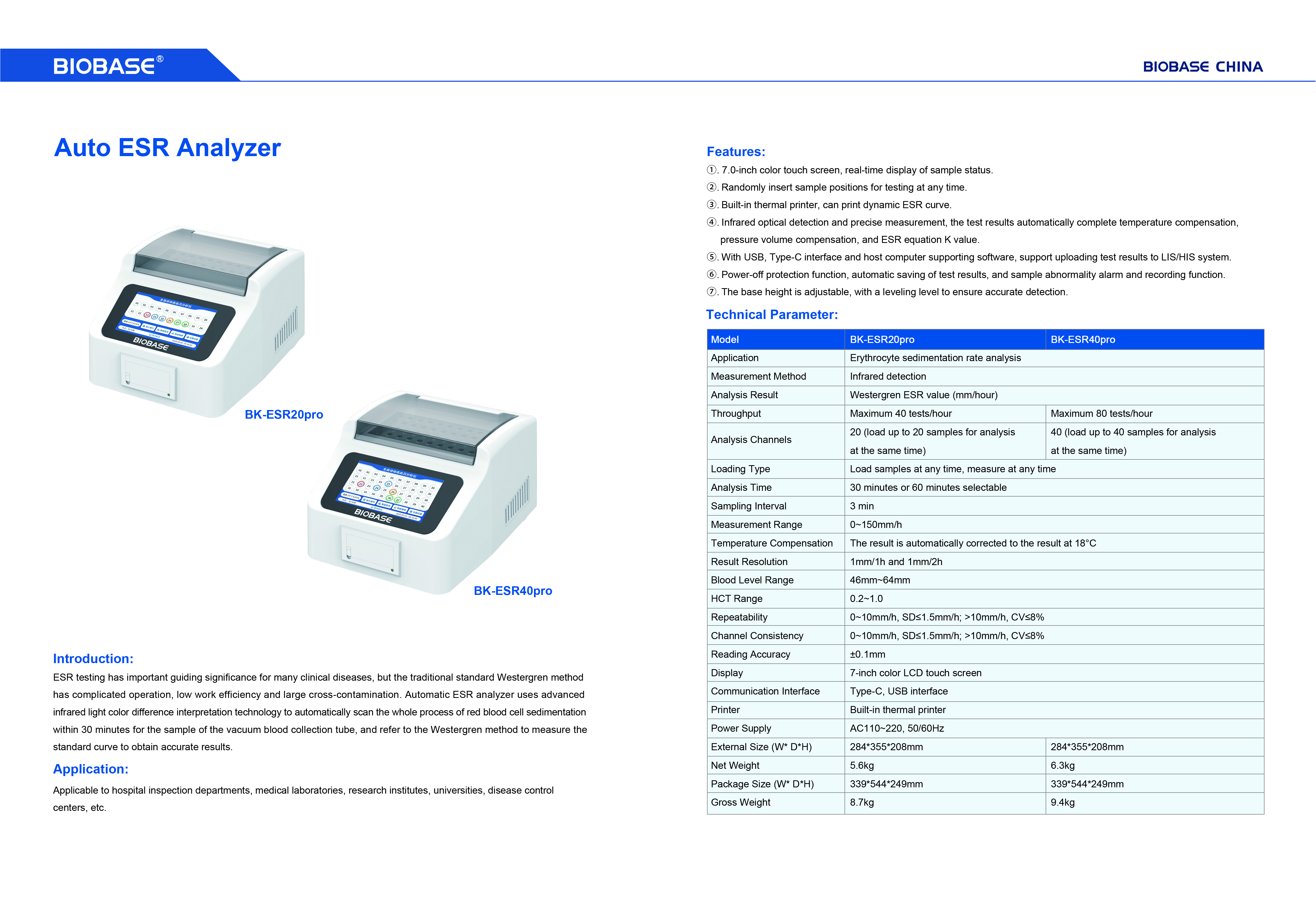 69-70（2）Auto ESR Analyzer BK-ESR20Pro BKESR40Pro