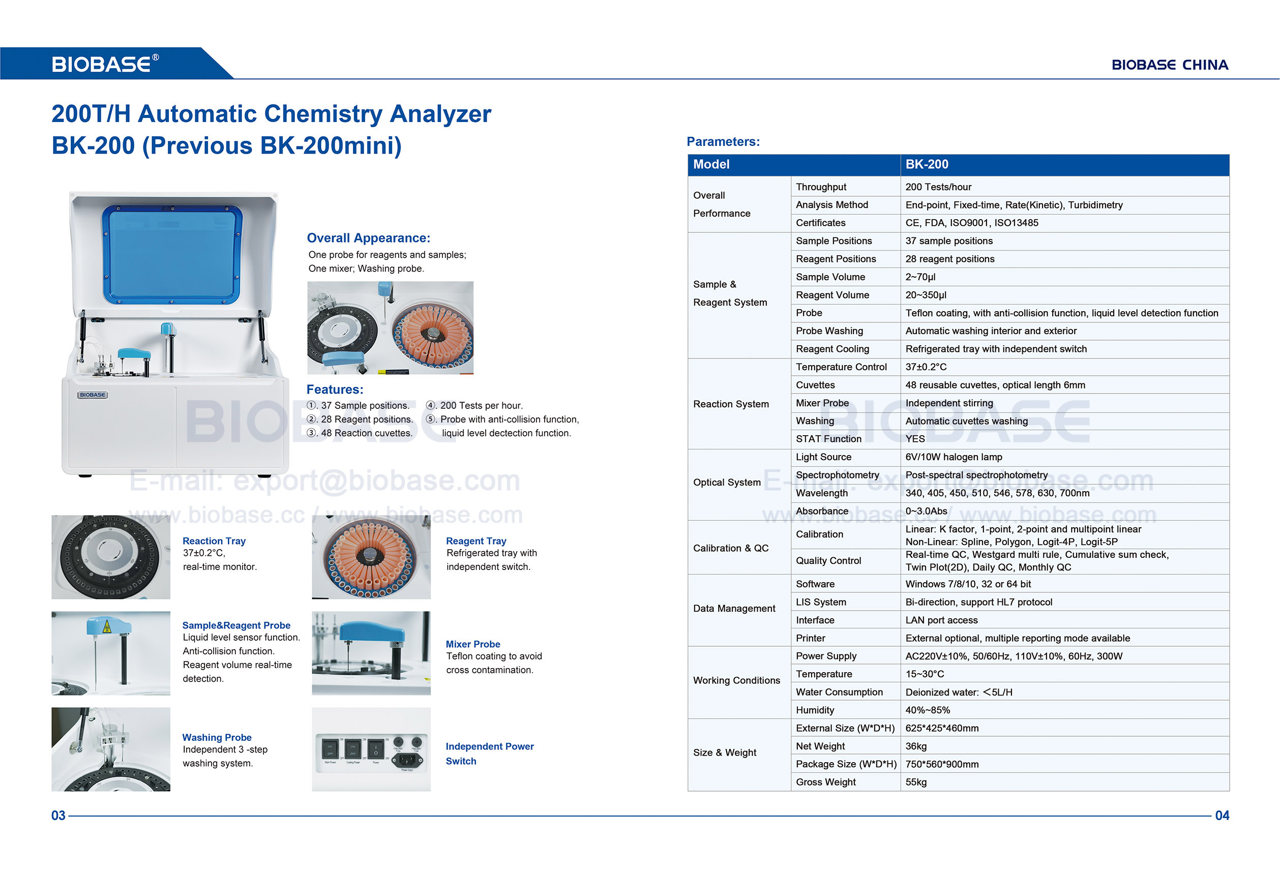 03-04 Automatic Chemistry Analyzer BK-200