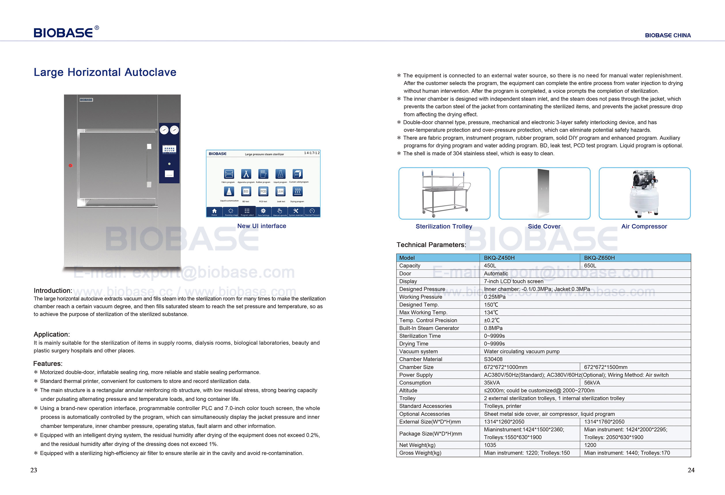 23-24 Large Horizontal Autoclave BKQ-Z450H&BKQ-Z650H