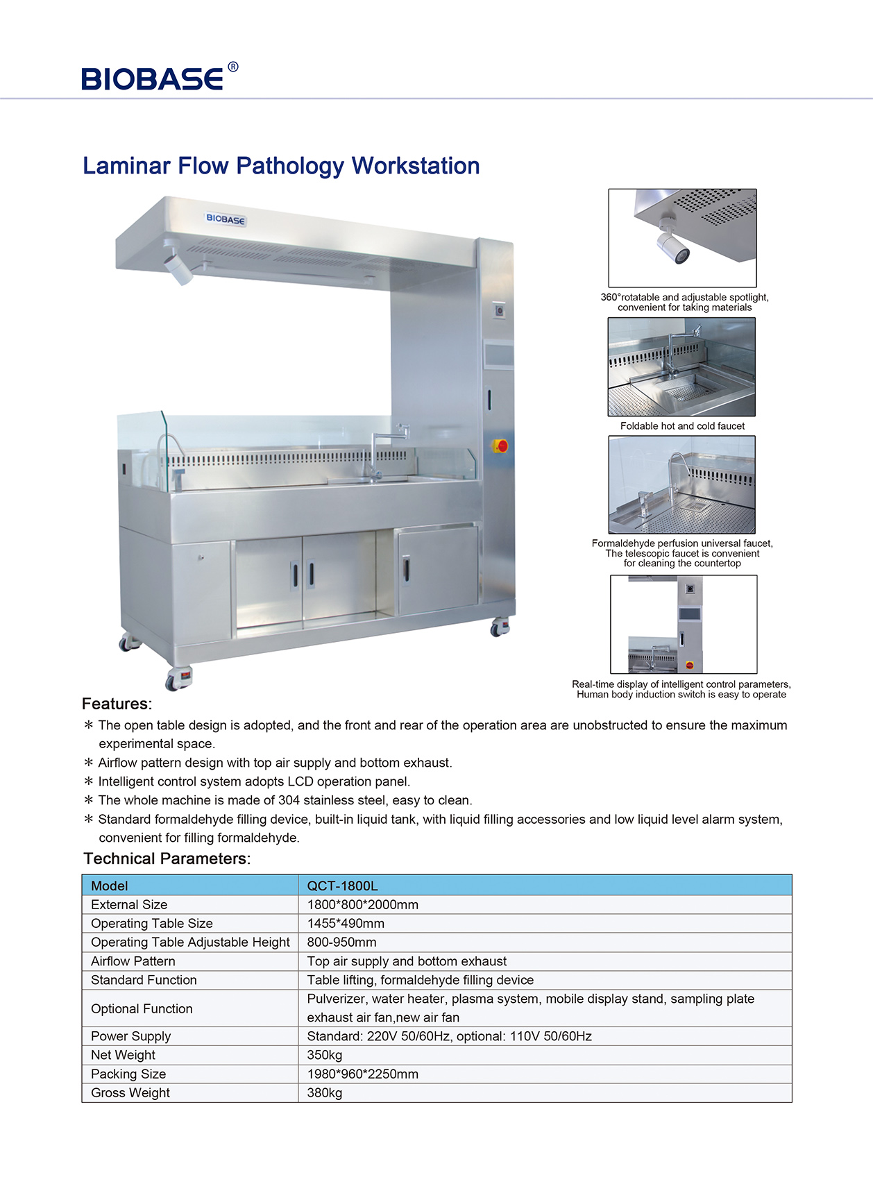 Laminar Flow Pathology Workstation