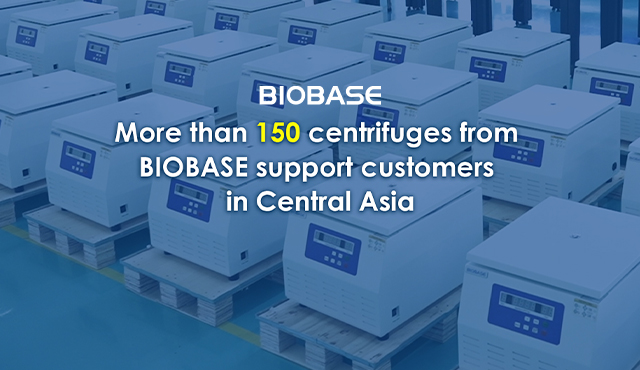 More than 150 centrifuges from BIOBASE support customers in Central Asia