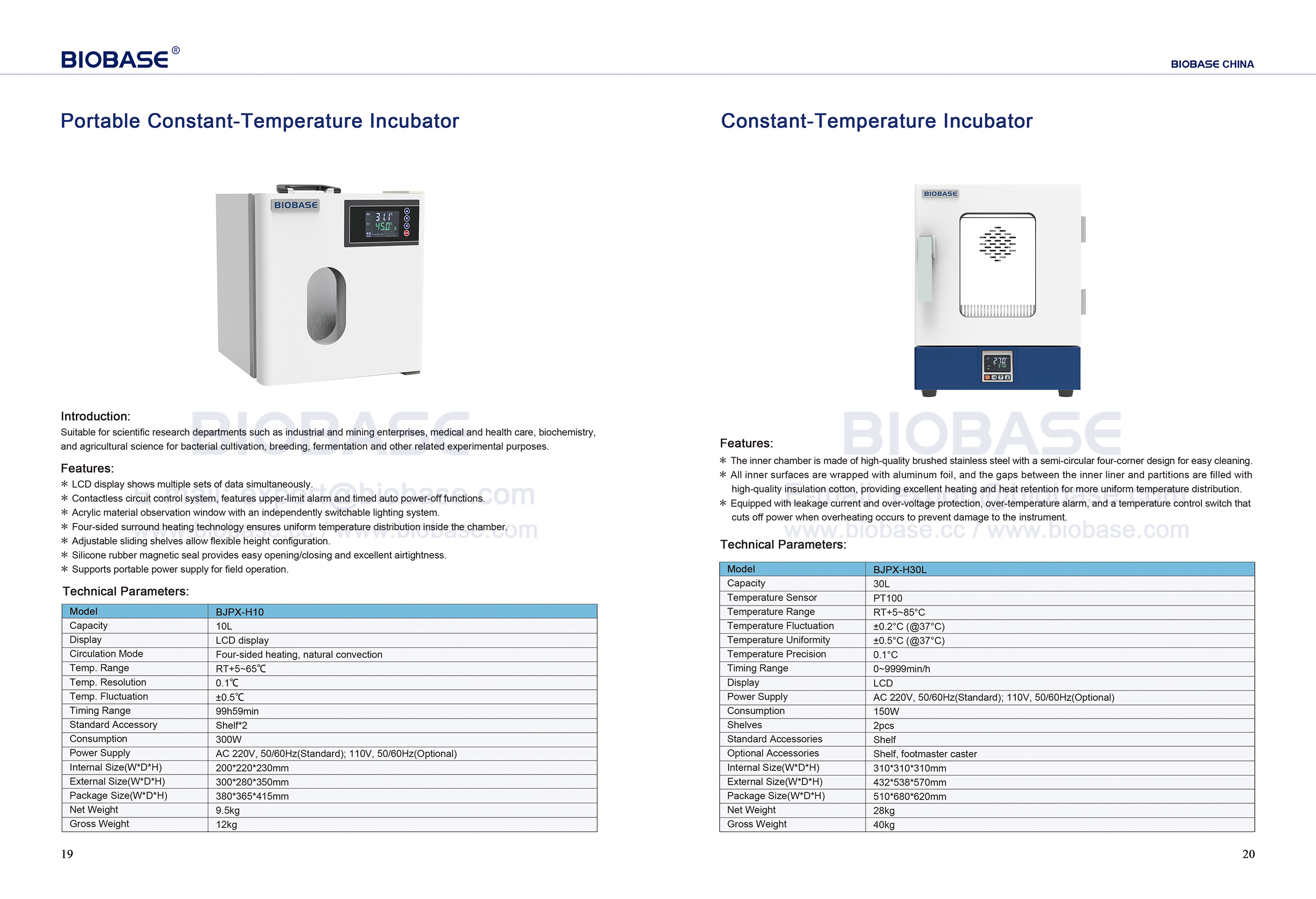 19-20 Constant-Temperature Incubator