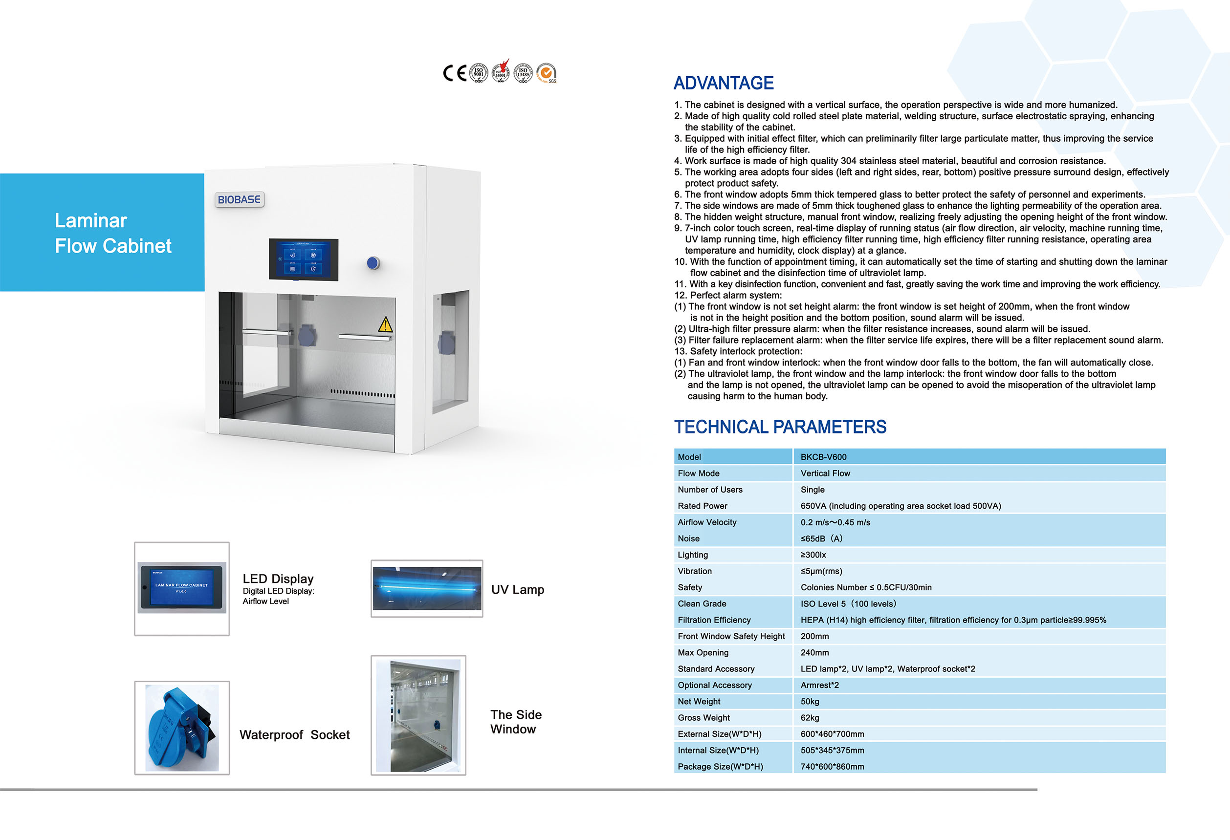 Laminar Flow Cabinet BKCB-V600