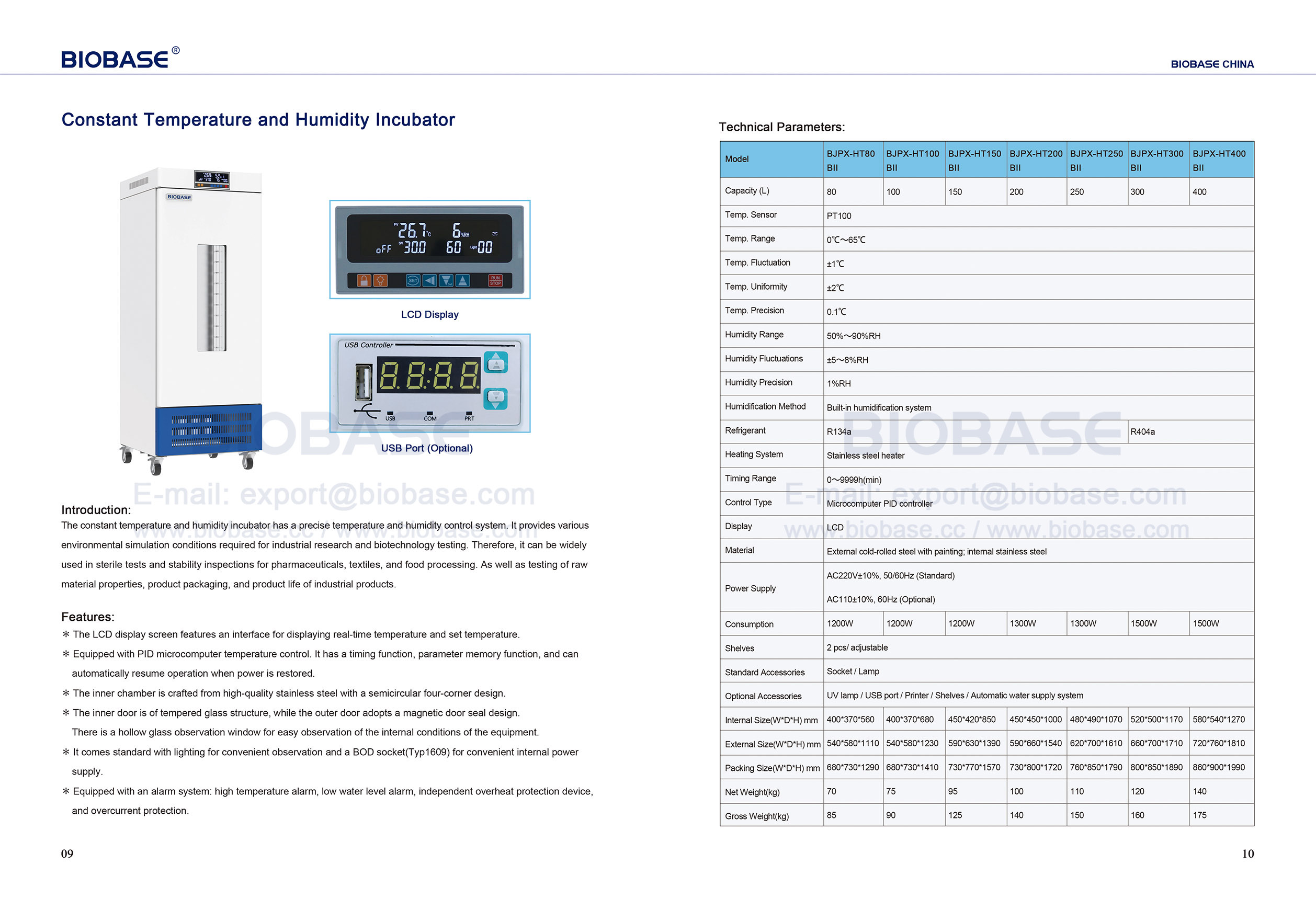 9-10 Constant Temperature and Humidity Incubator