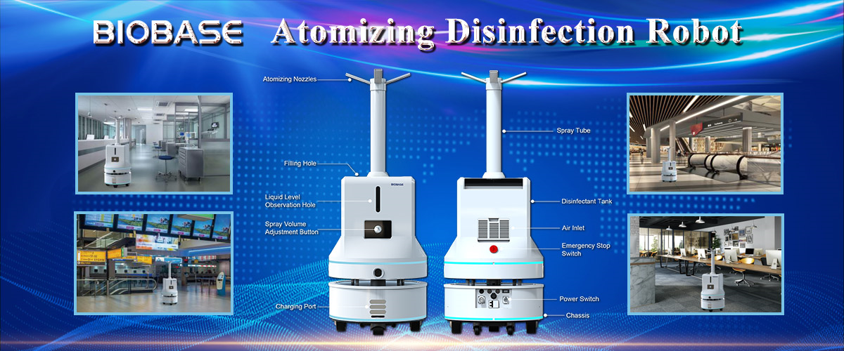 BIOBASE ATOMIZING DISINFECTION ROBOT IS ON SALE