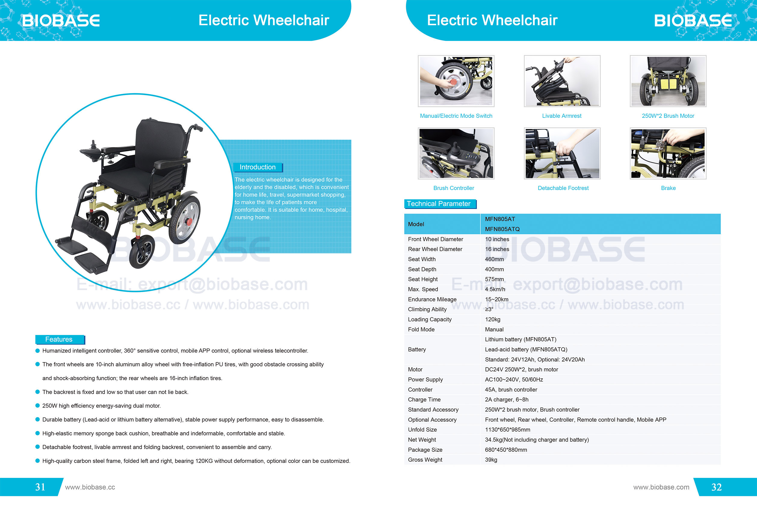 31-32 Electric wheelchair