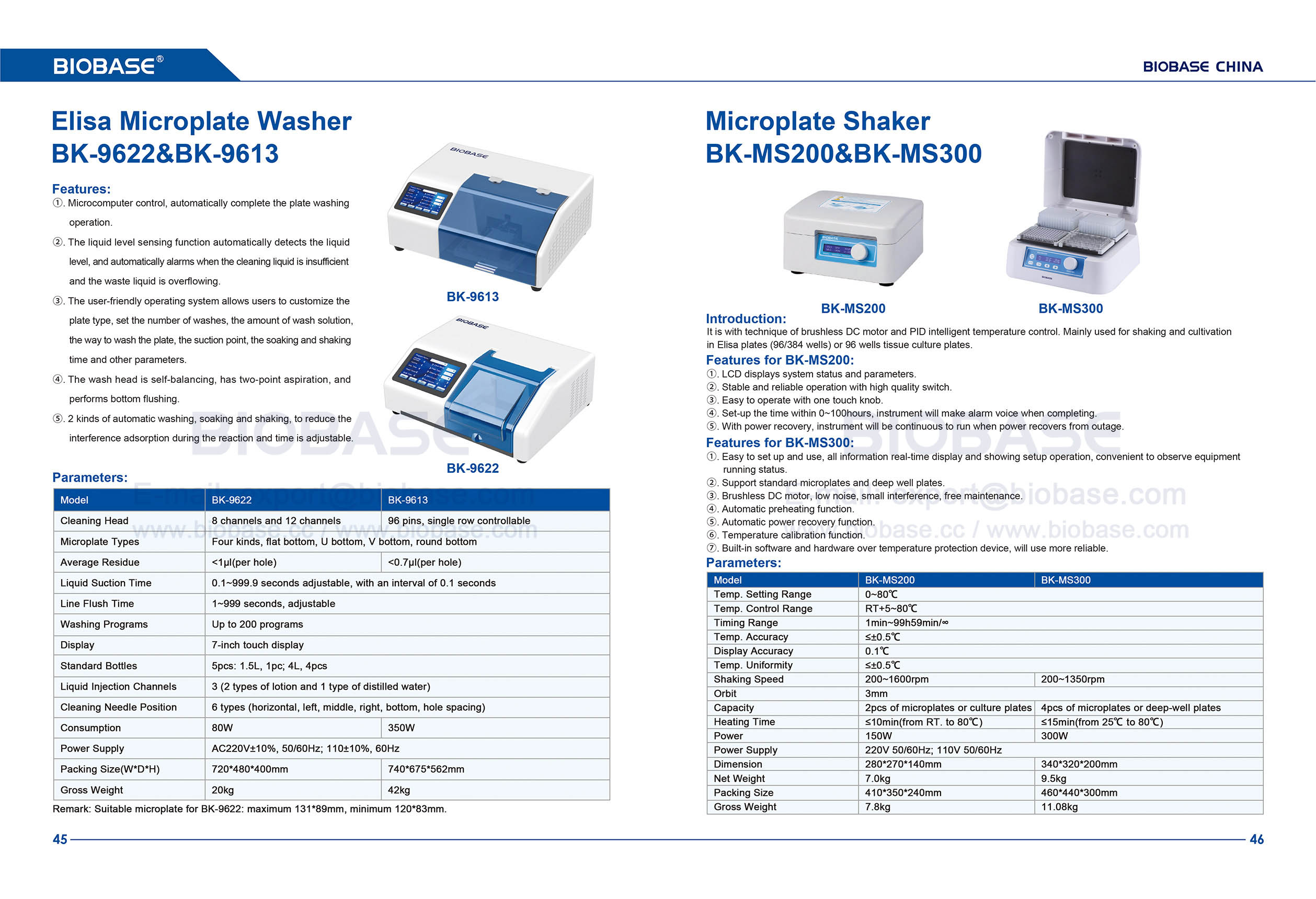 45-46 Elisa Microplate Washer&Microplate Shaker