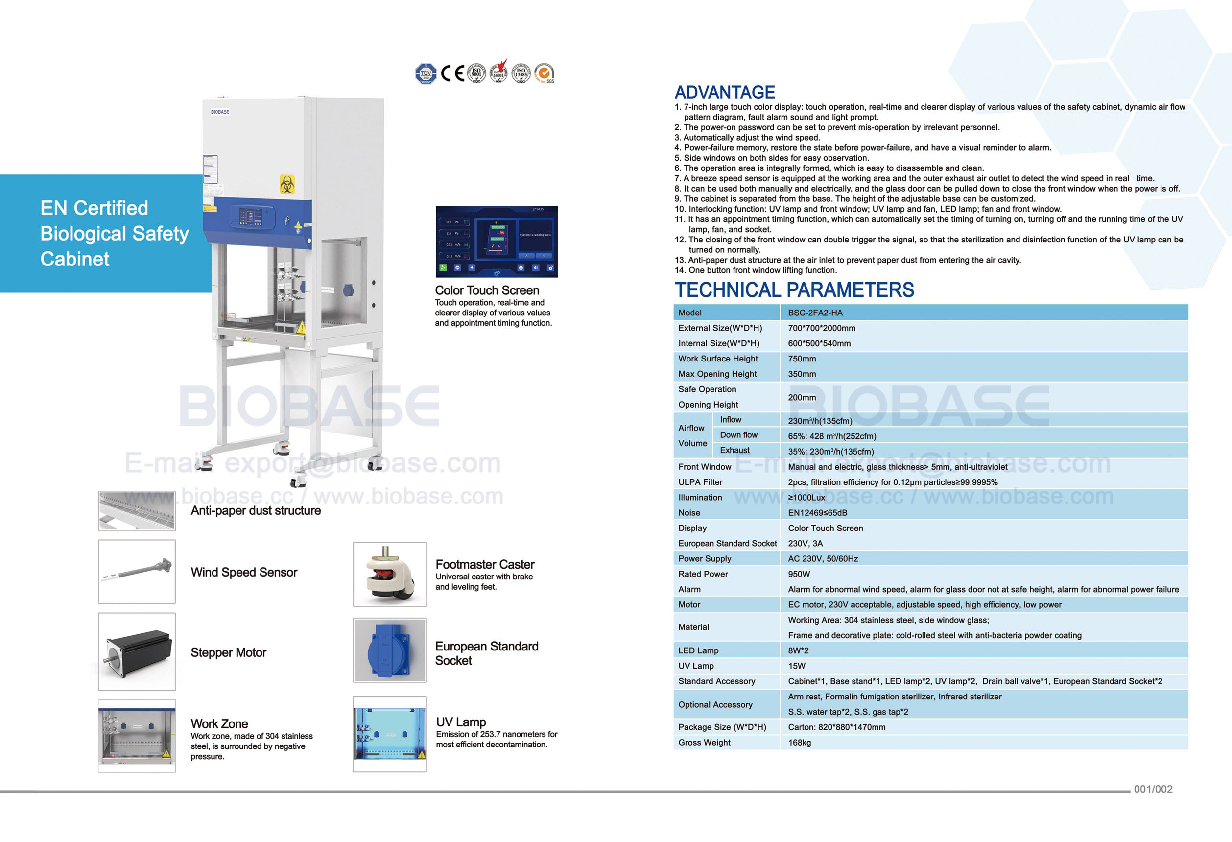 01-02 EN Certified Biological Safety Cabinet BSC-2FA2-HA