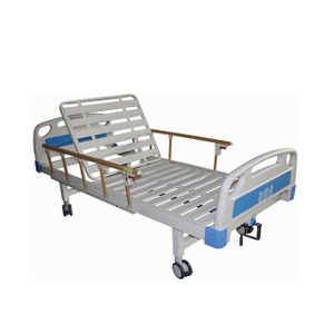 Slatted Single-Crank Hospital Bed