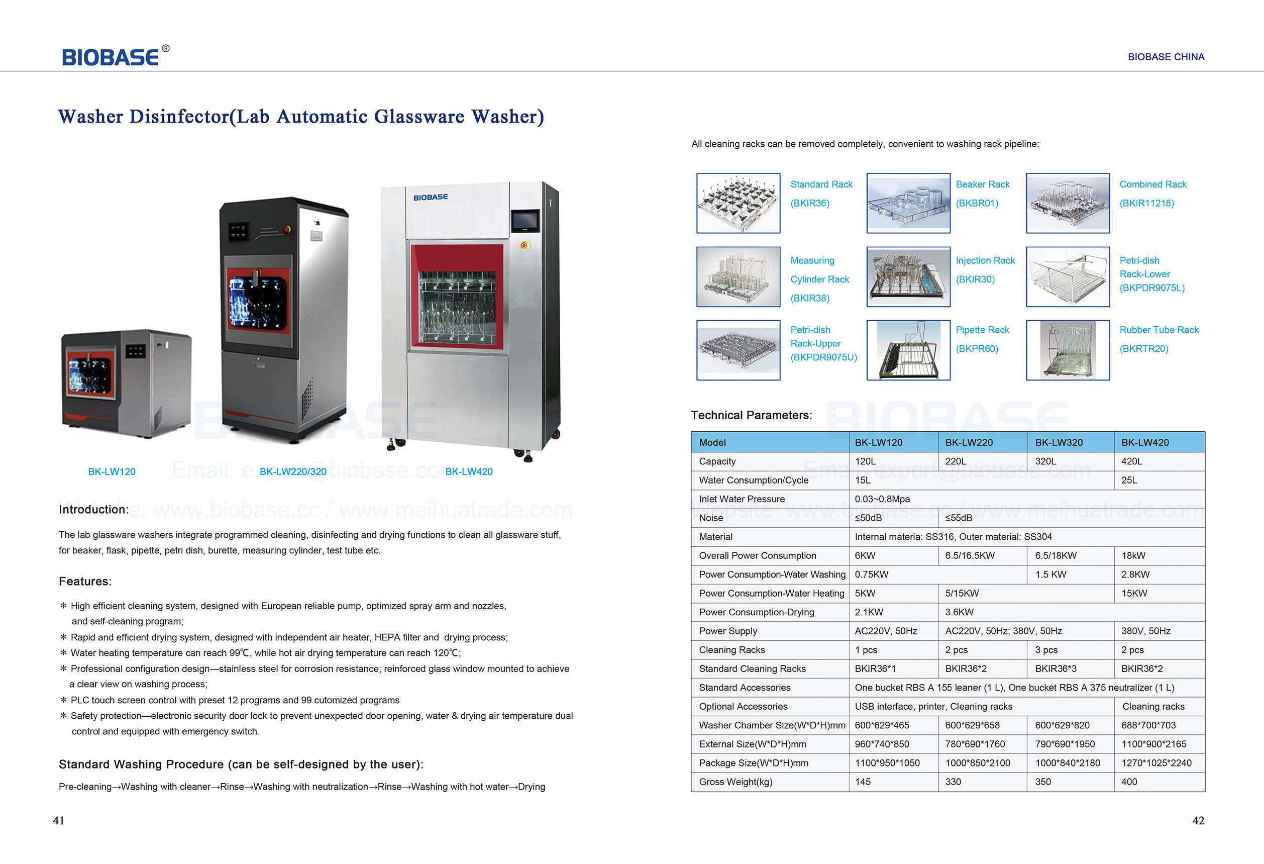 Lab Automatic Glassware Washerwasher Disinfector Biobase 9115