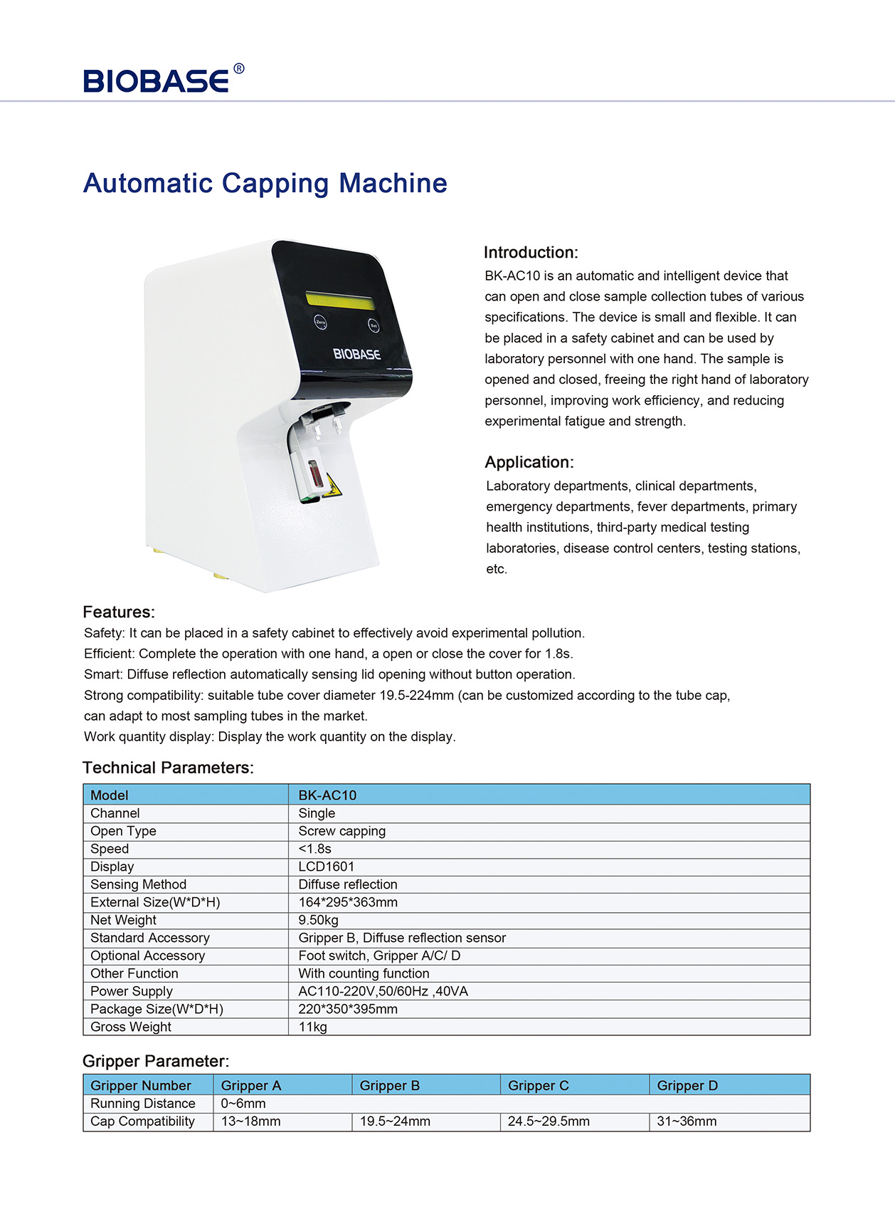 Automatic Capping Machine BK-AC10