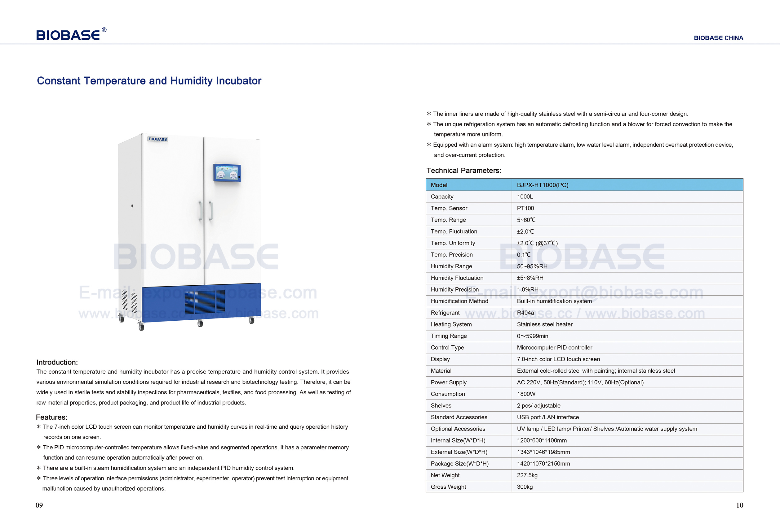 9-10 Constant Temperature and Humidity Incubator