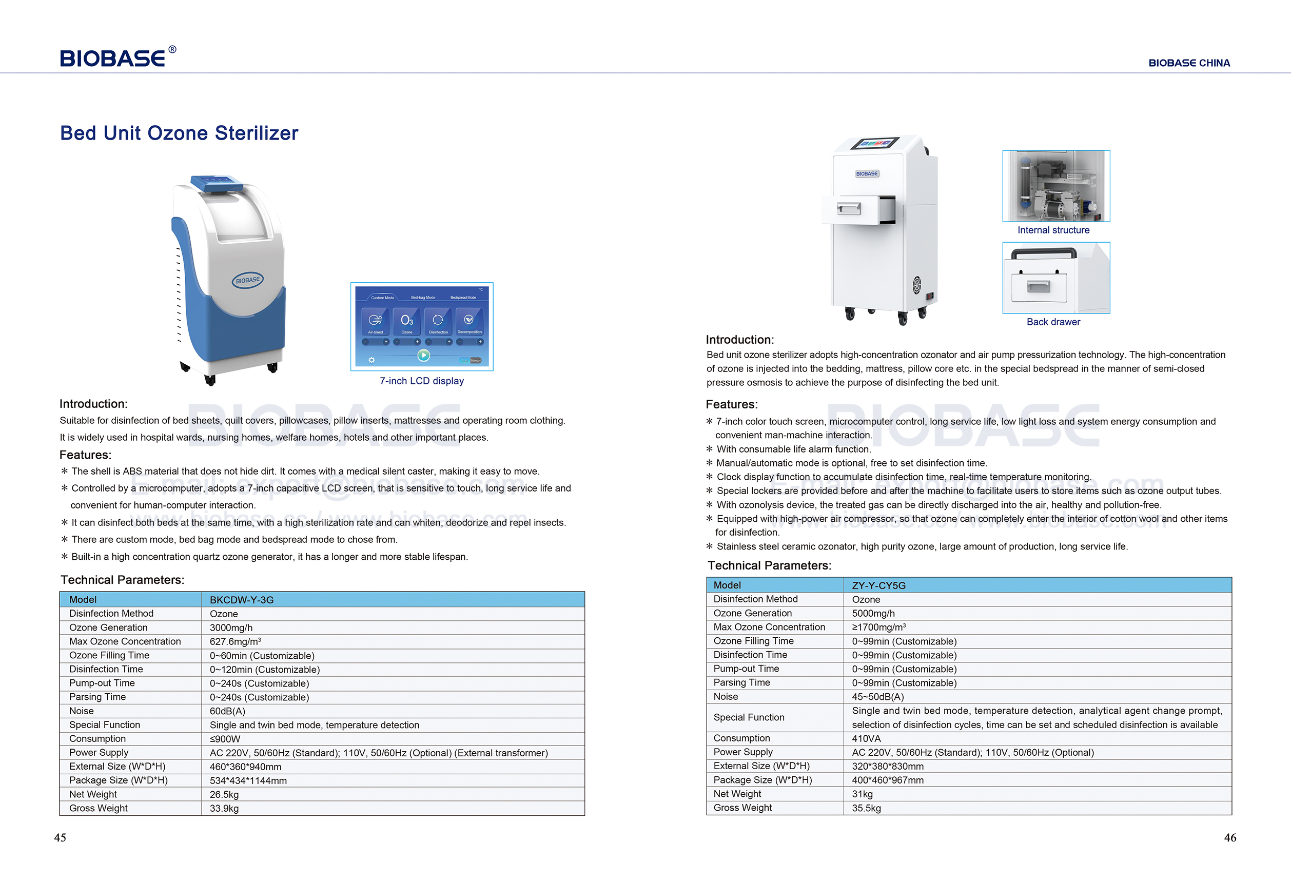 45-46 Bed Unit Ozone Sterilizer