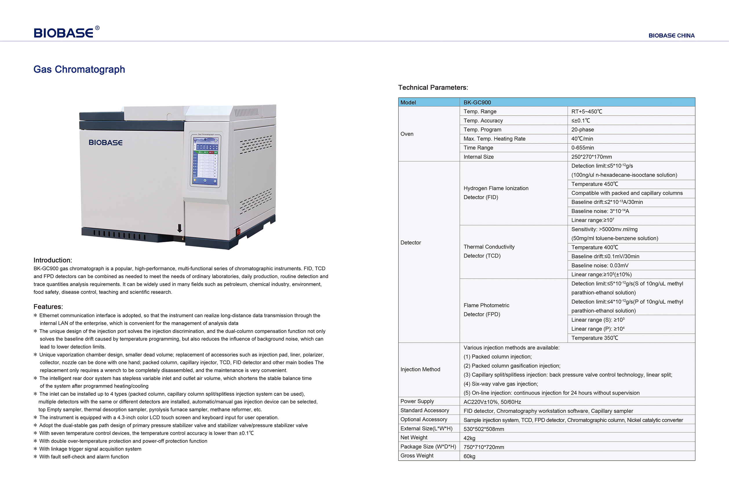 Gas Chromatograph BK-GC900