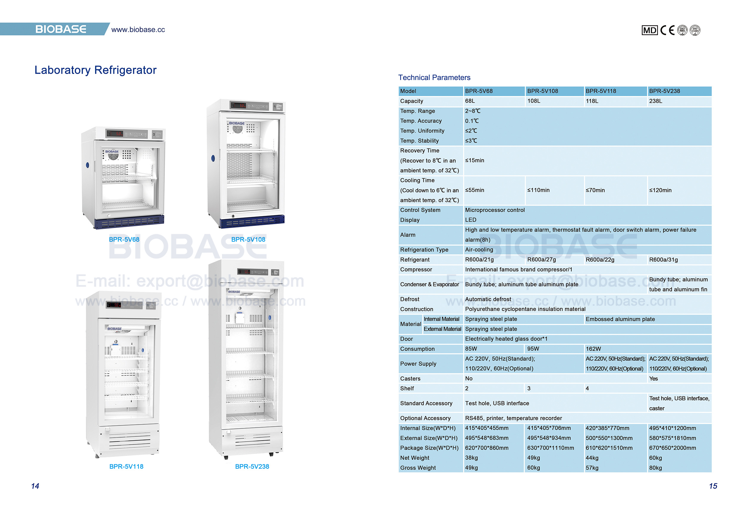 14-15 Laboratory Refrigerator
