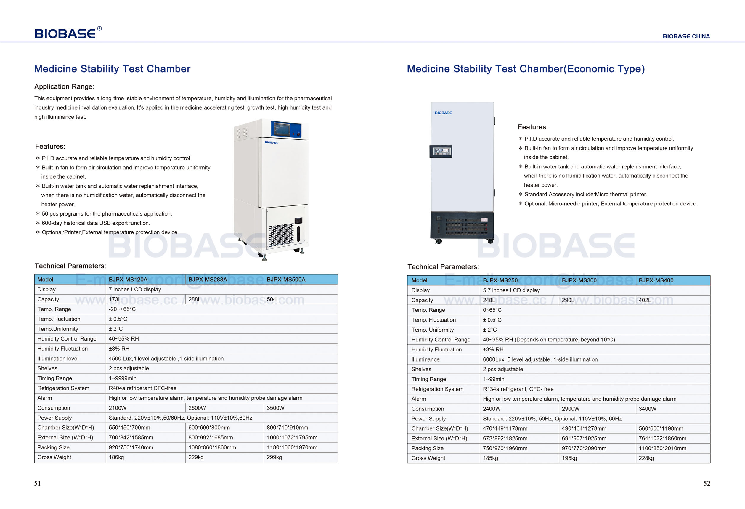 51-52 Medicine Stability Test Chamber