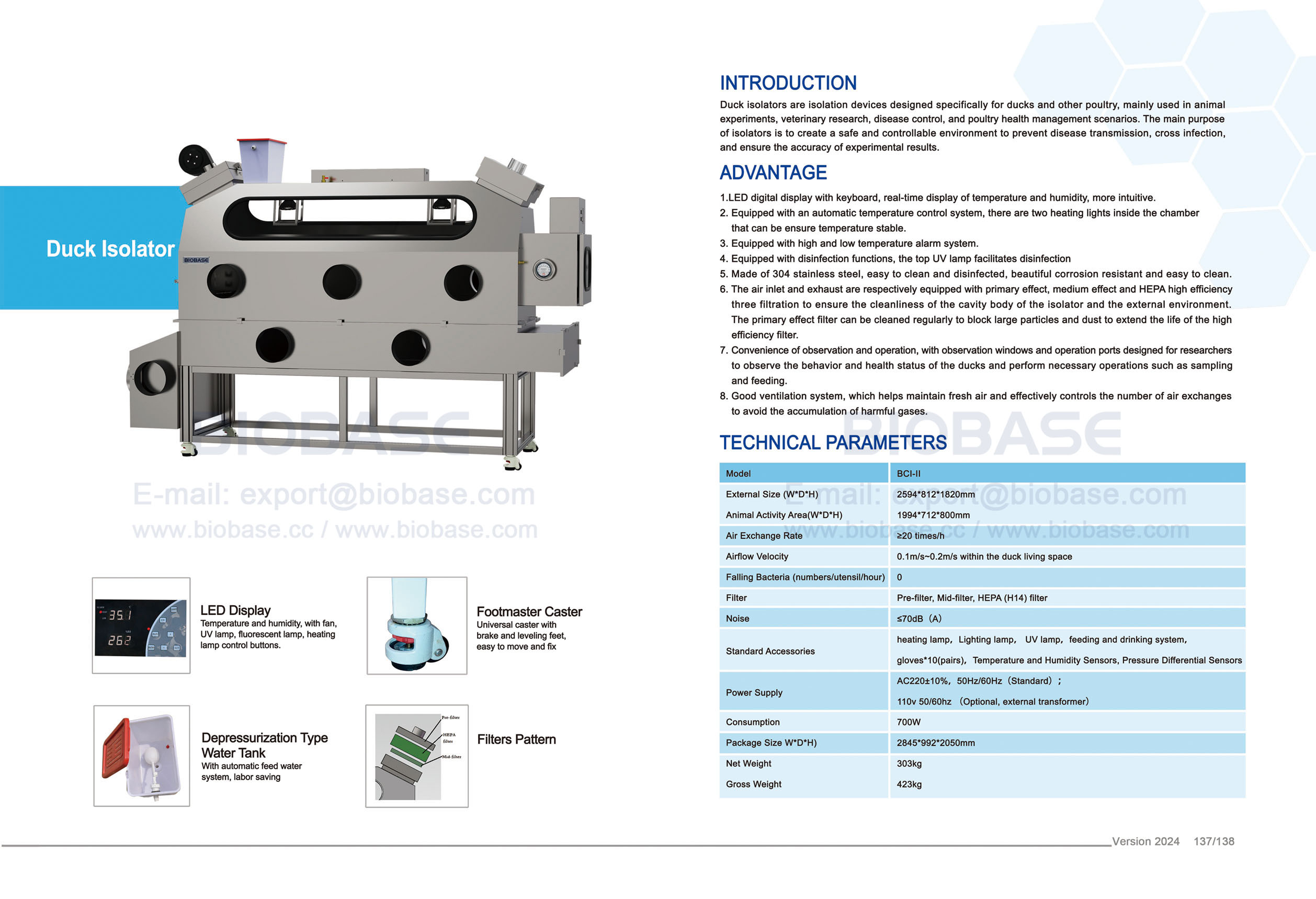 137-138 Duck isolators BCI-II