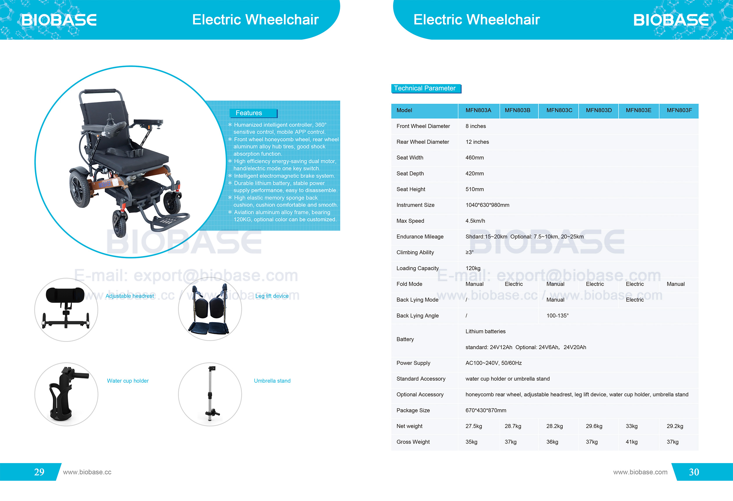 29-30 Electric Wheelchair