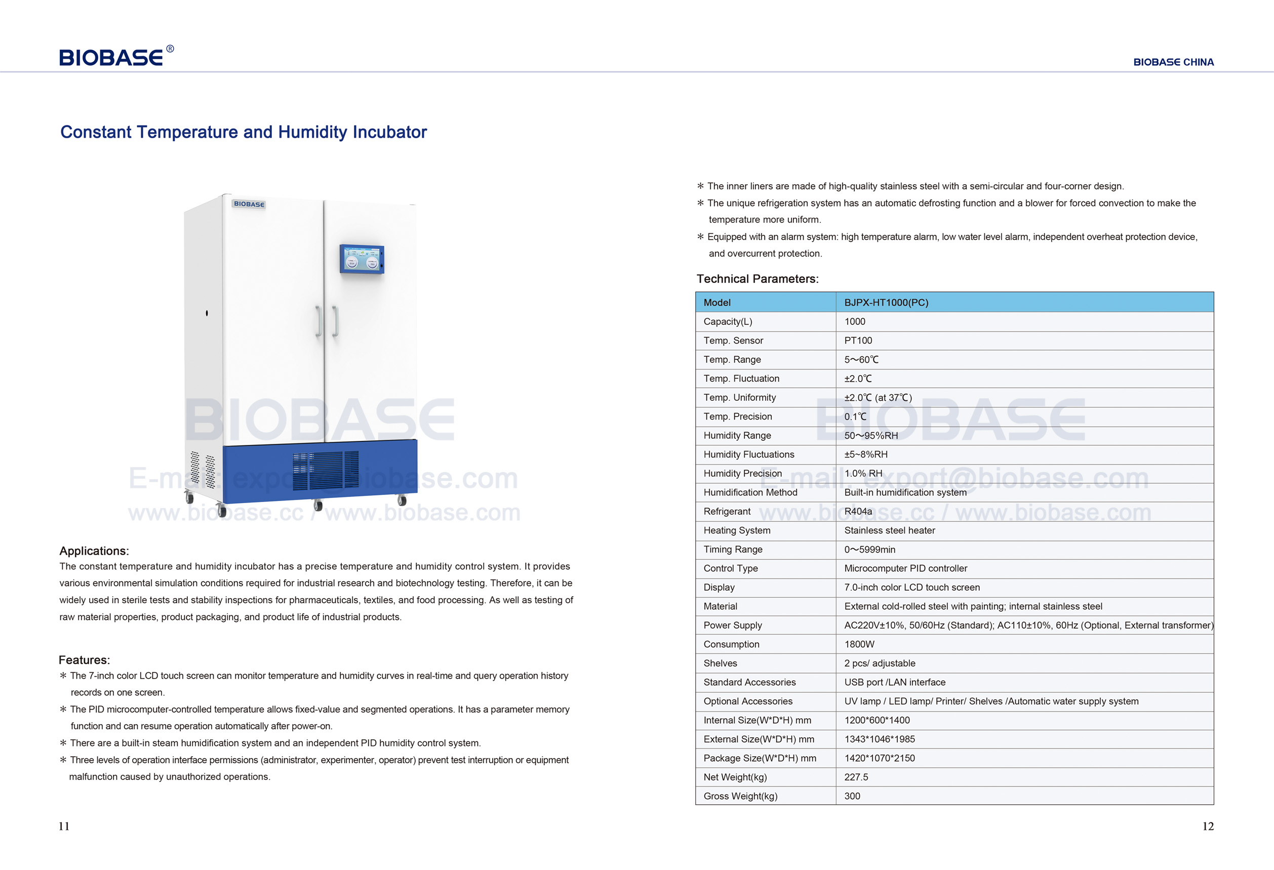11 Constant Temperature and Humidity Incubator