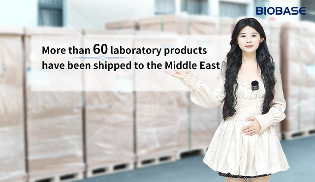 More than 60 laboratory products have been shipped to the Middle East.