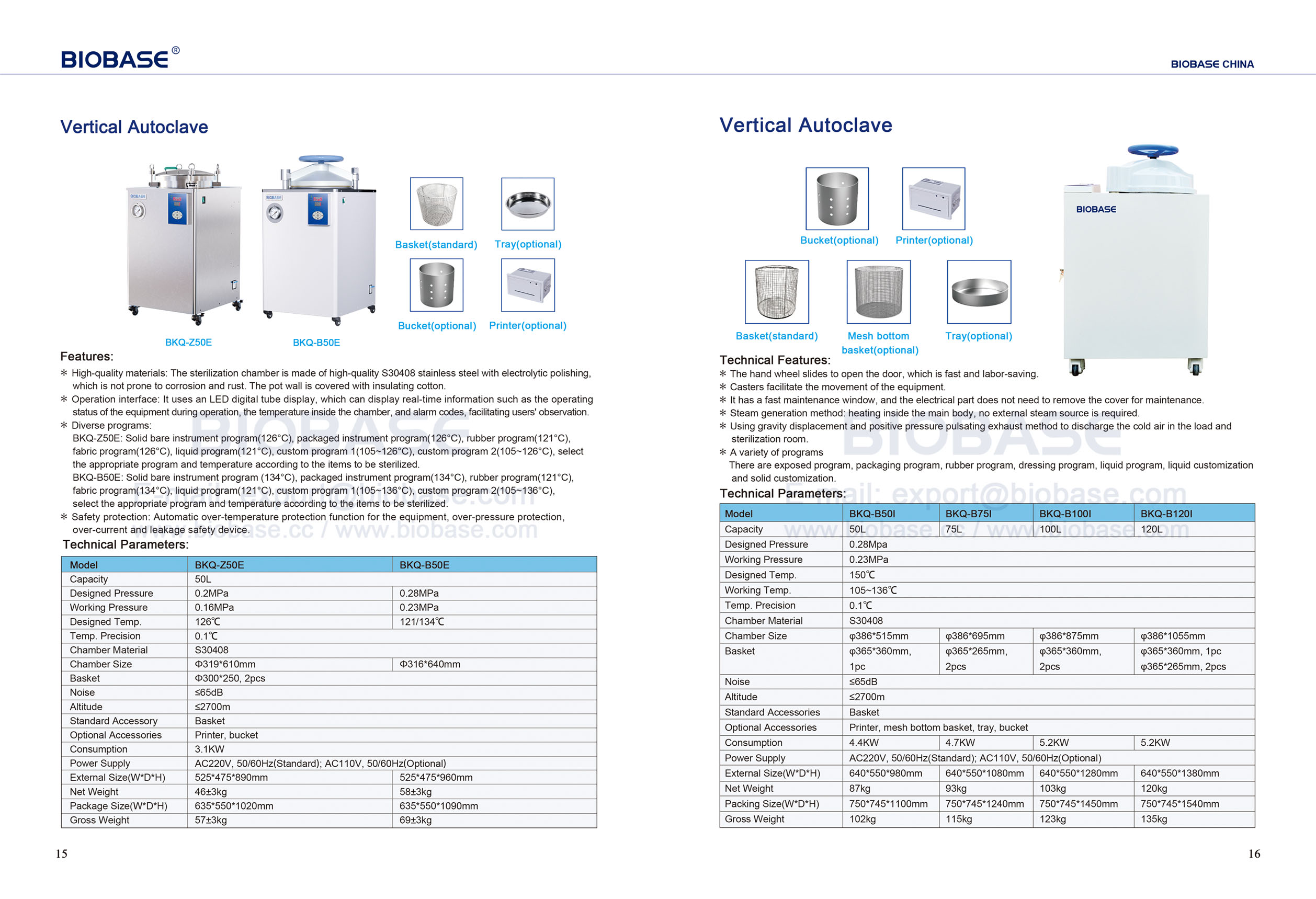 15-16 Vertical Autoclave