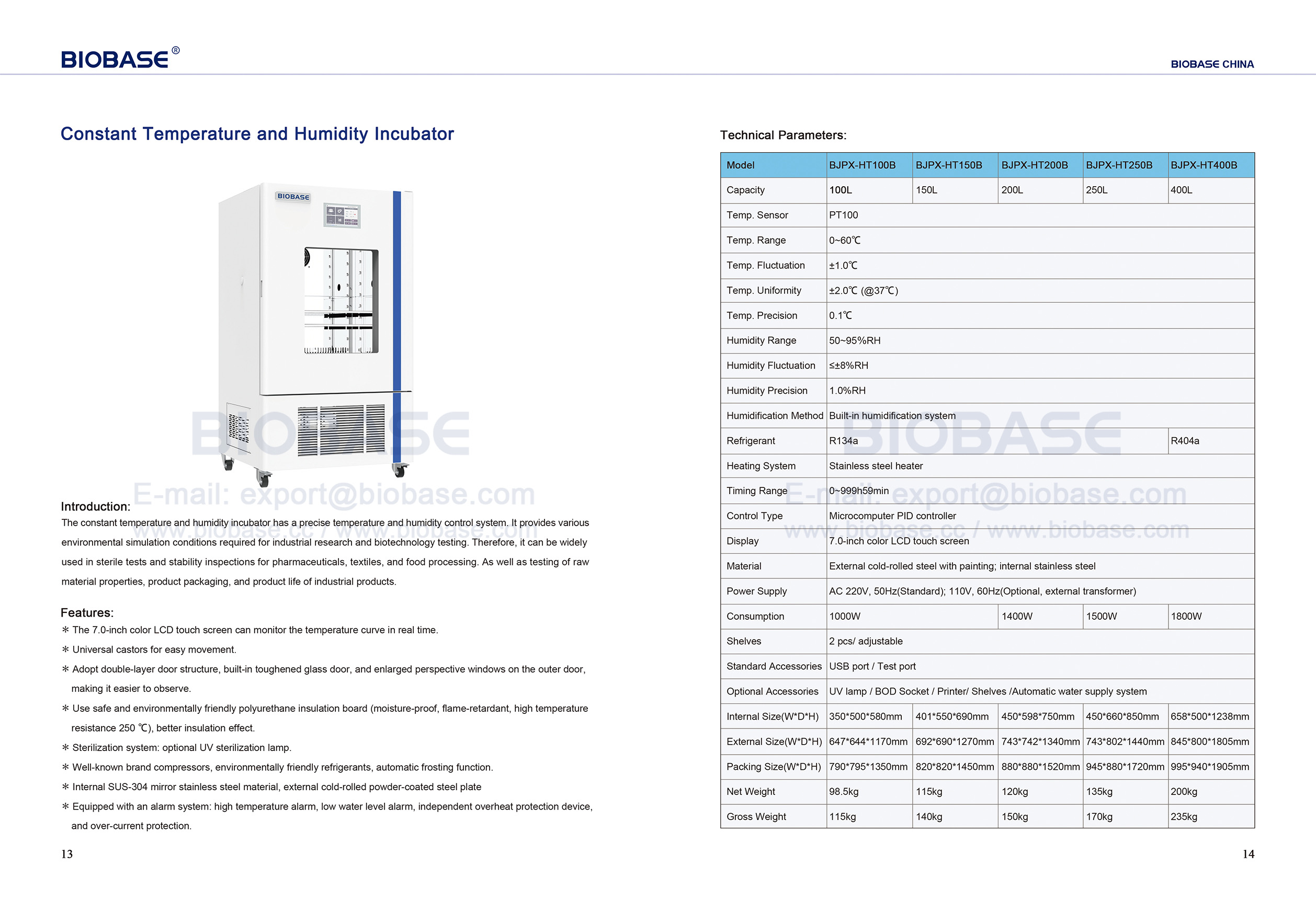 13-14 Constant Temperature and Humidity Incubator