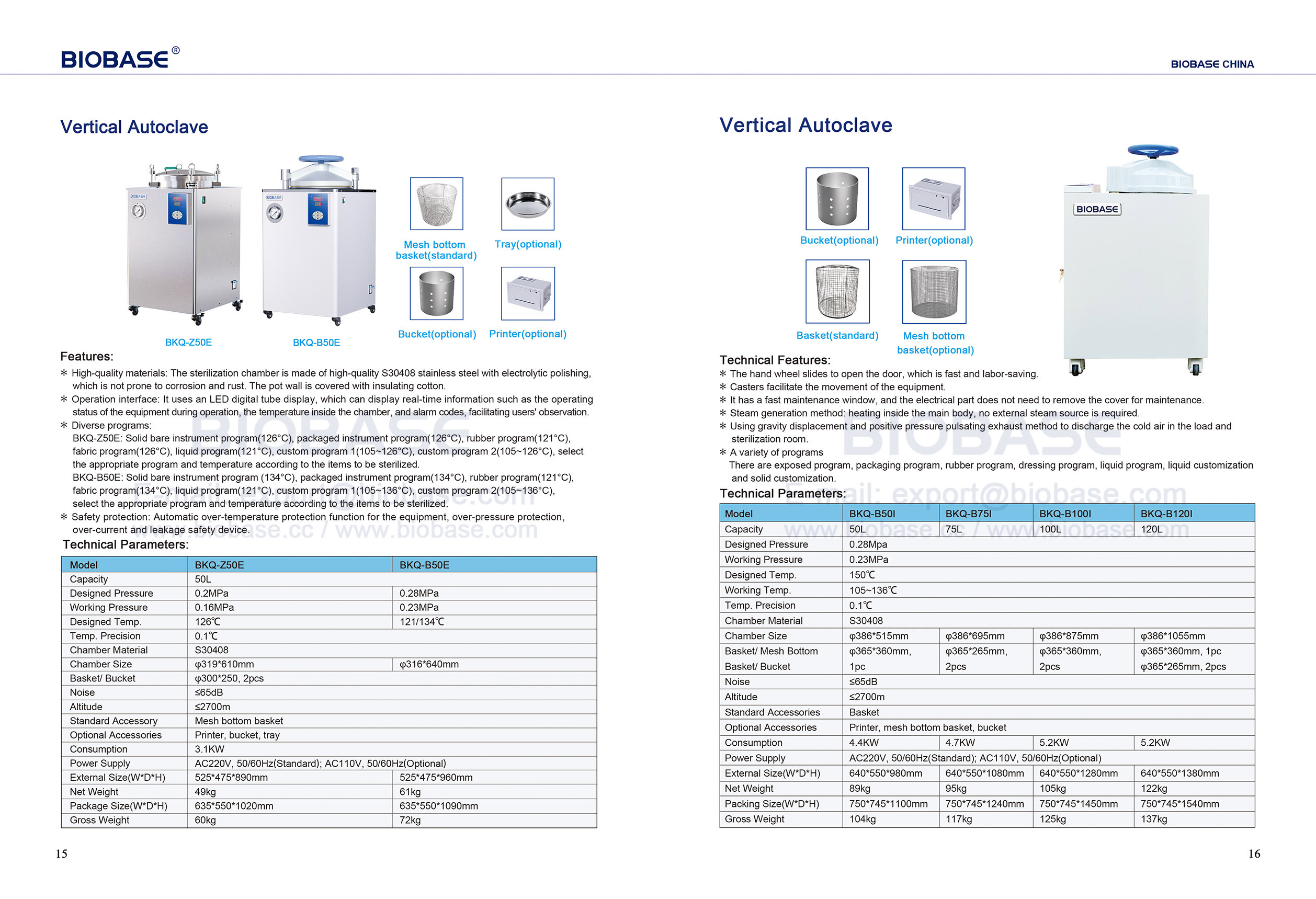 15-16 Vertical Autoclave
