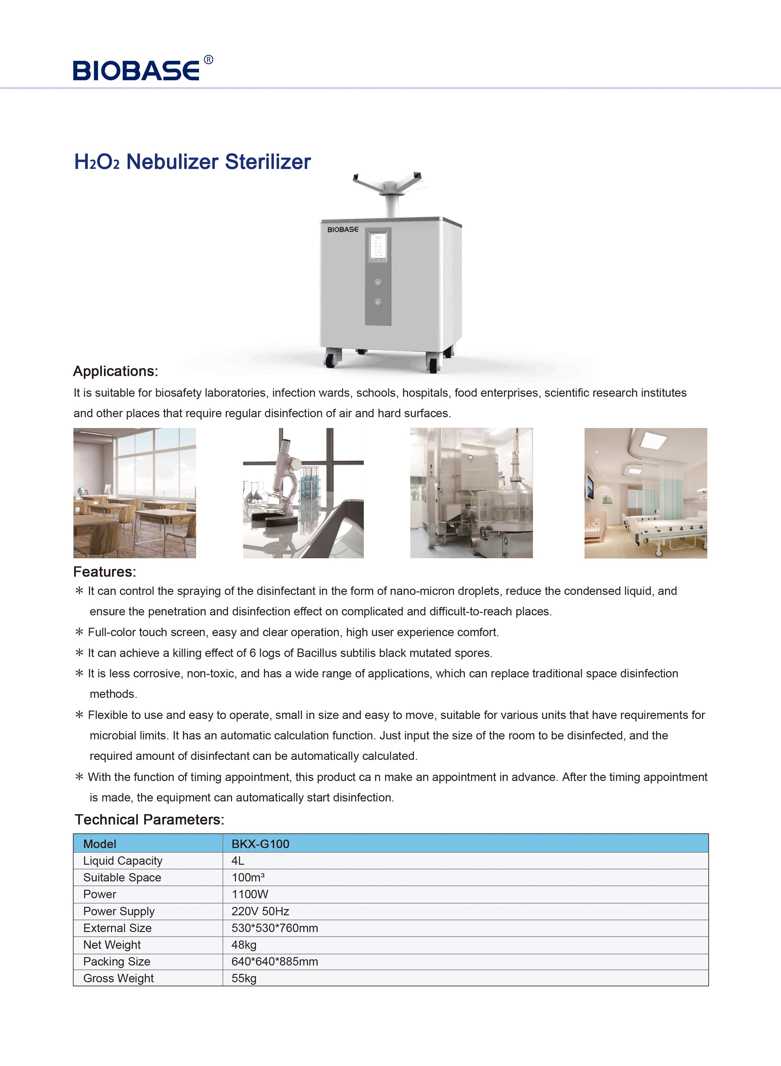 H2O2 Nebulizer Sterilizer