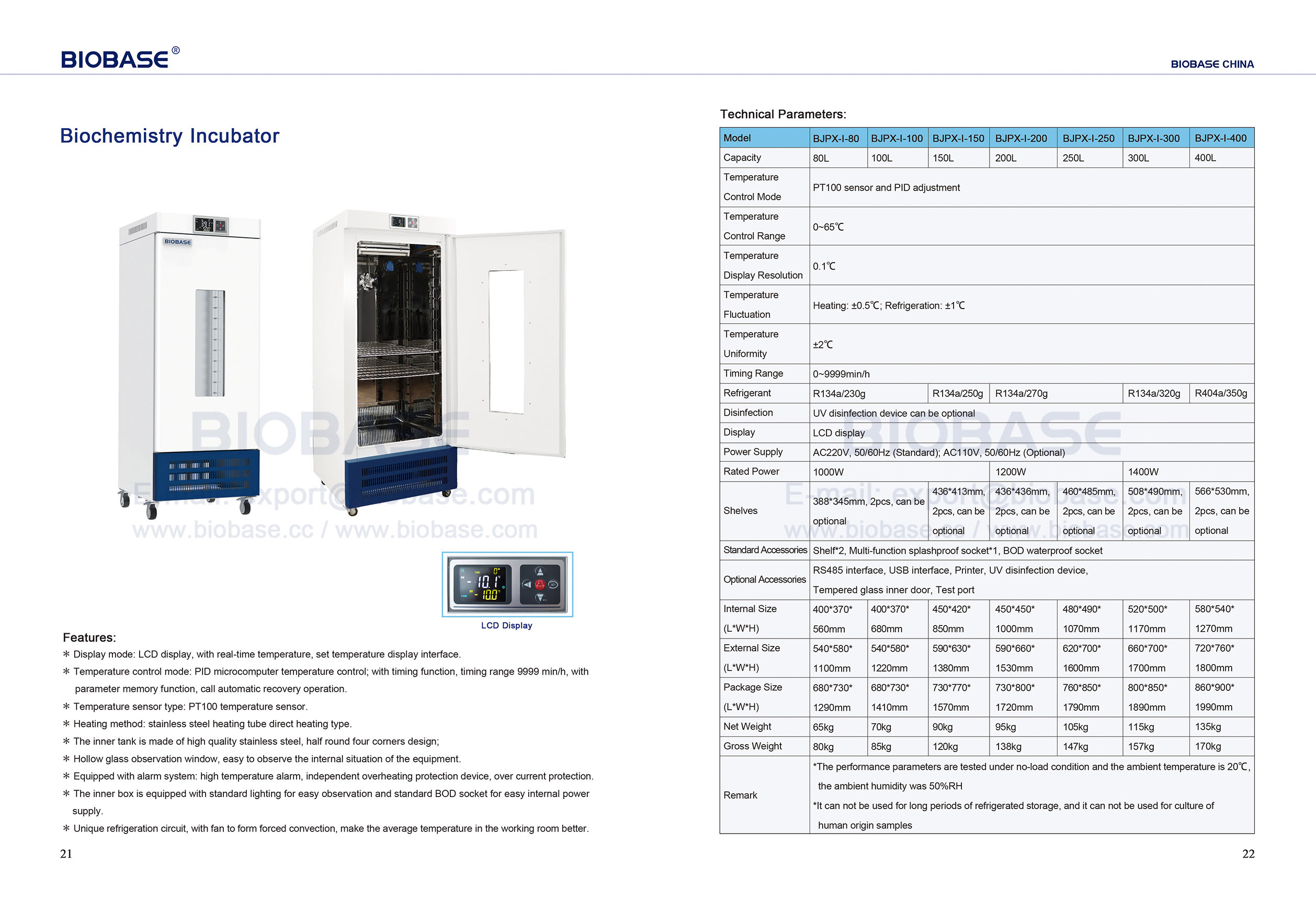 21-22 Biochemistry Incubator