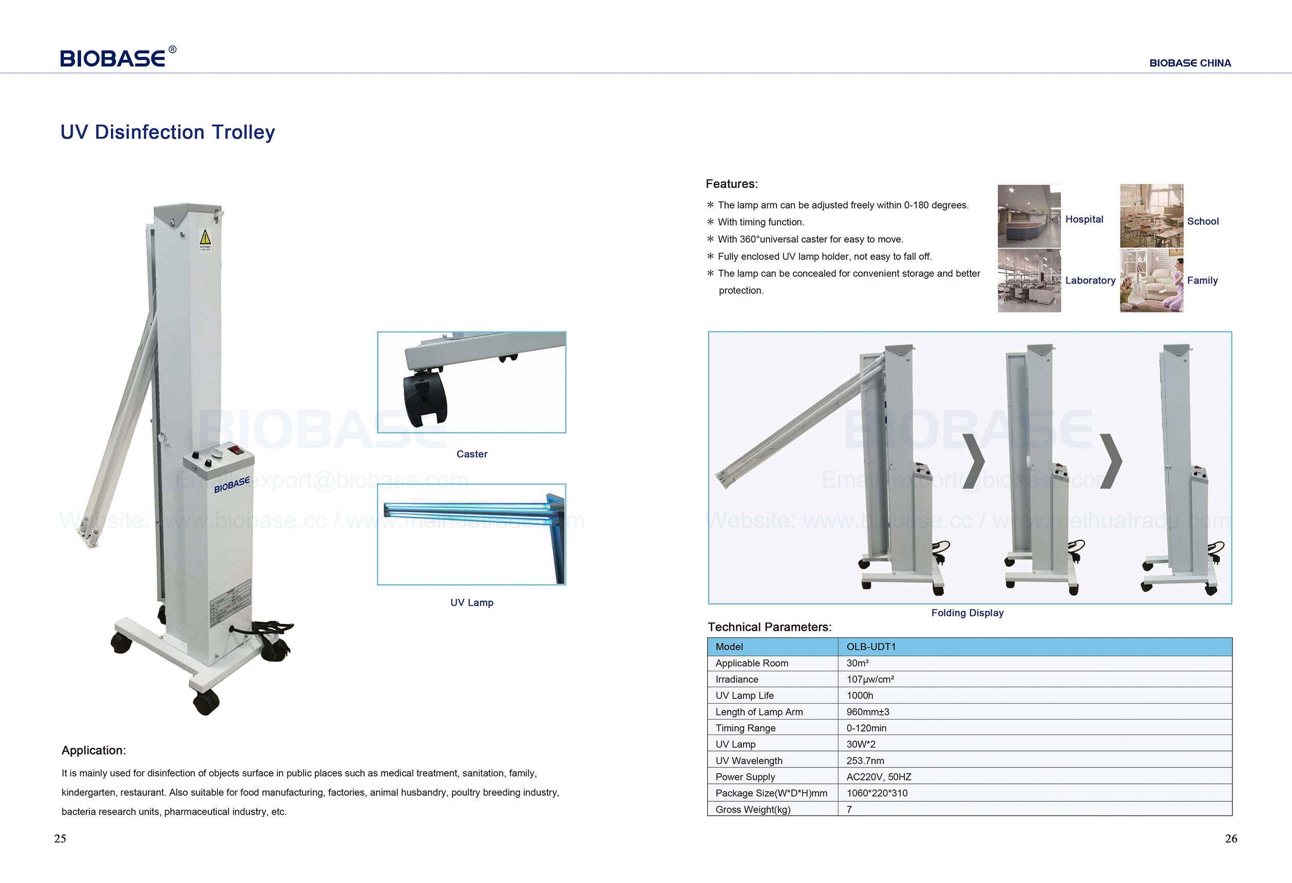 25-26 UV Disinfection Trolley