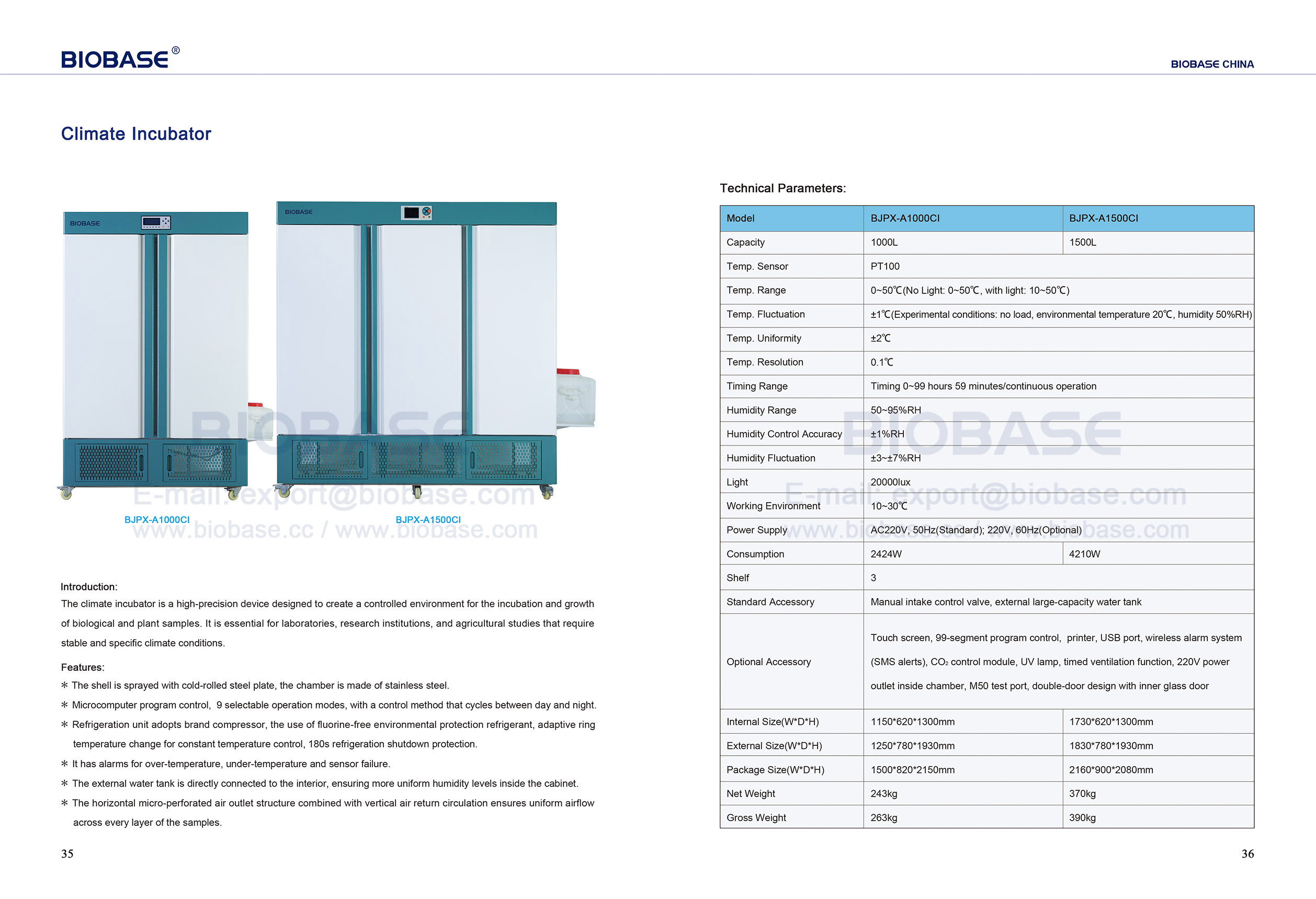 35-36 Climate Incubator