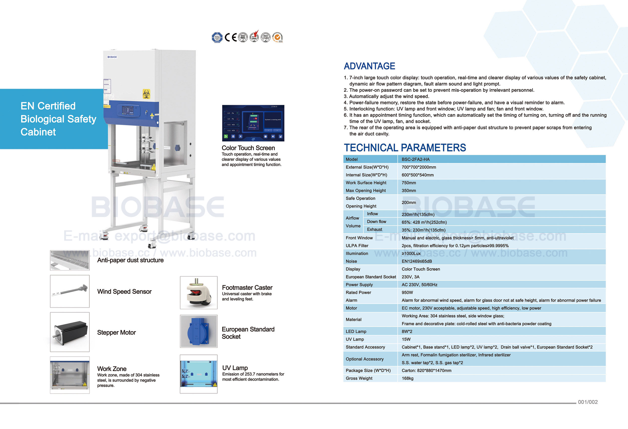 01-02 EN Certified Biological Safety Cabinet BSC-2FA2-HA