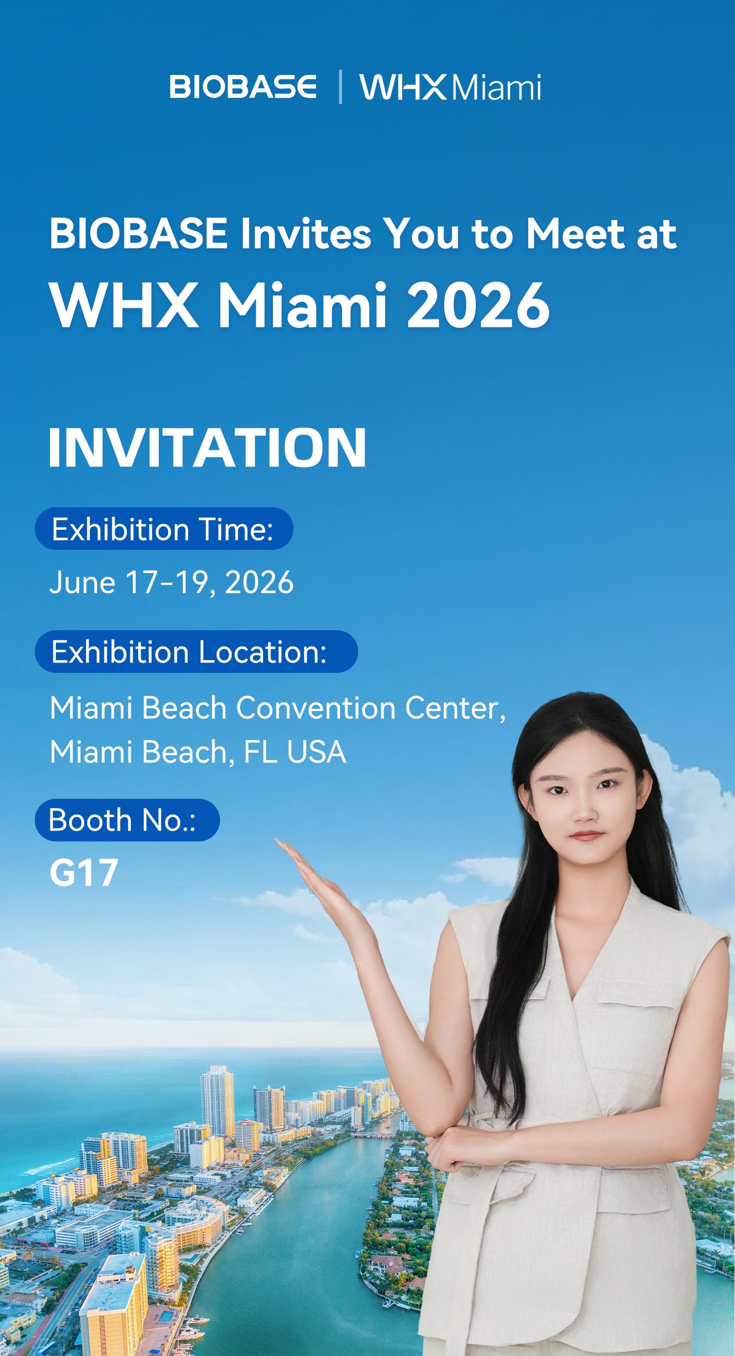 BIOBASE booth at WHX Miami 2026