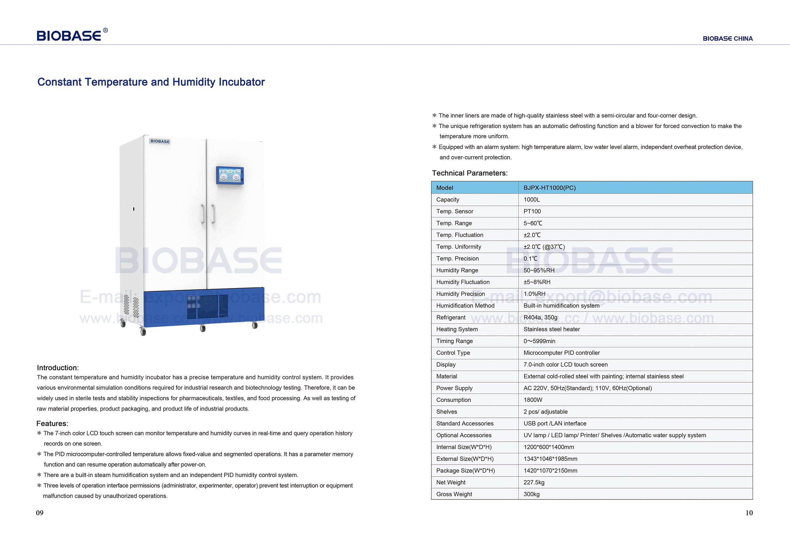 9-10 Constant Temperature and Humidity Incubator