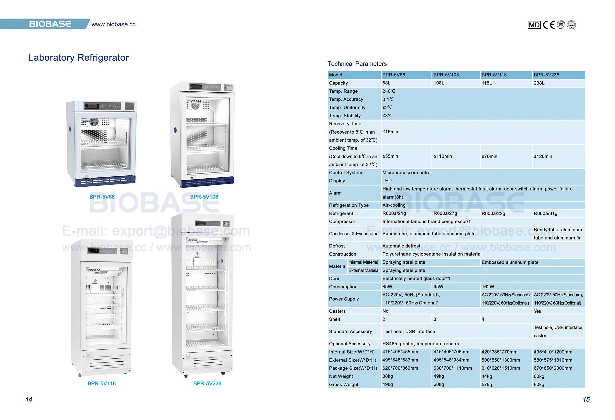 14-15 Laboratory Refrigerator