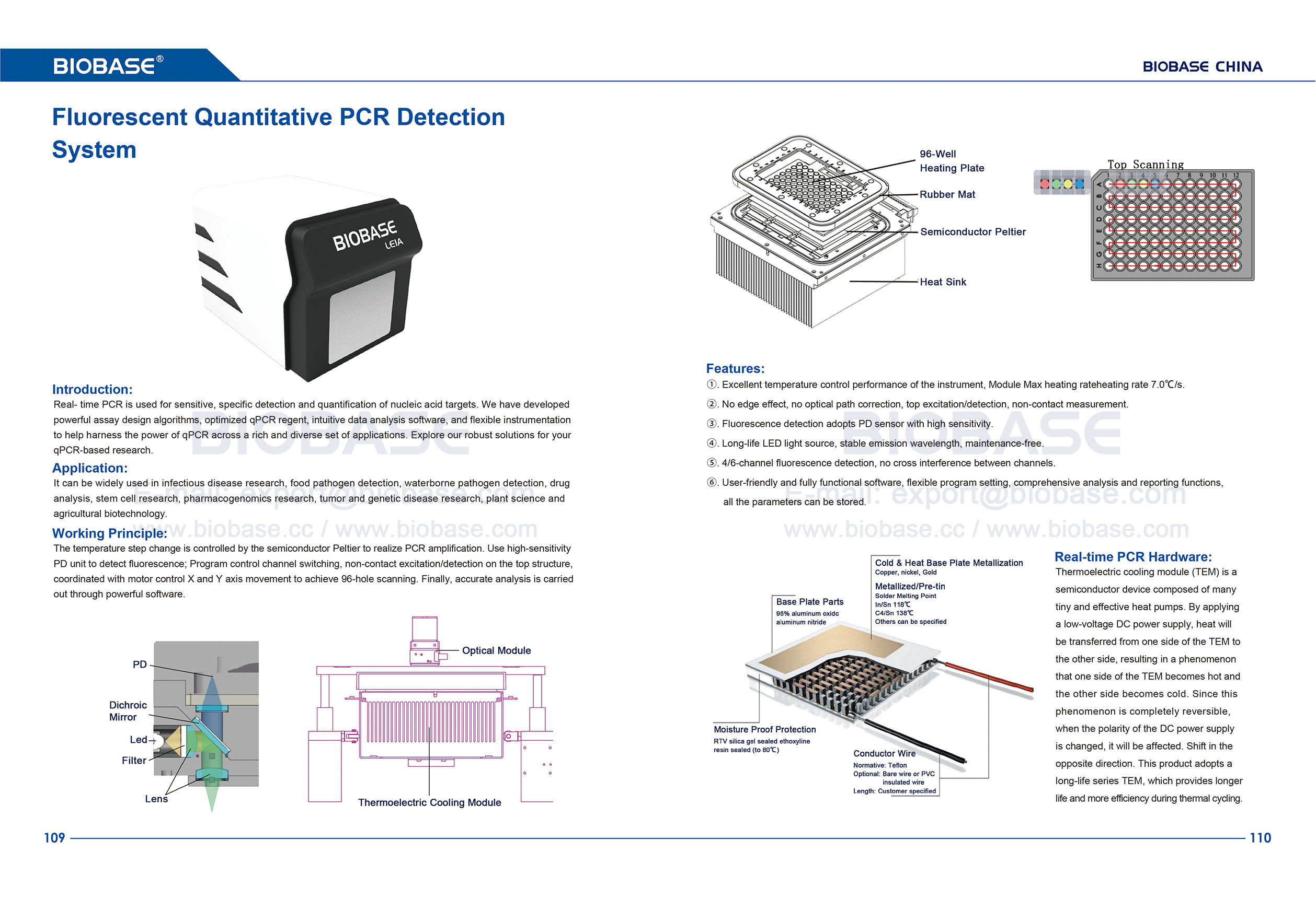 109-110 Fluorescent Quantitative Detection System