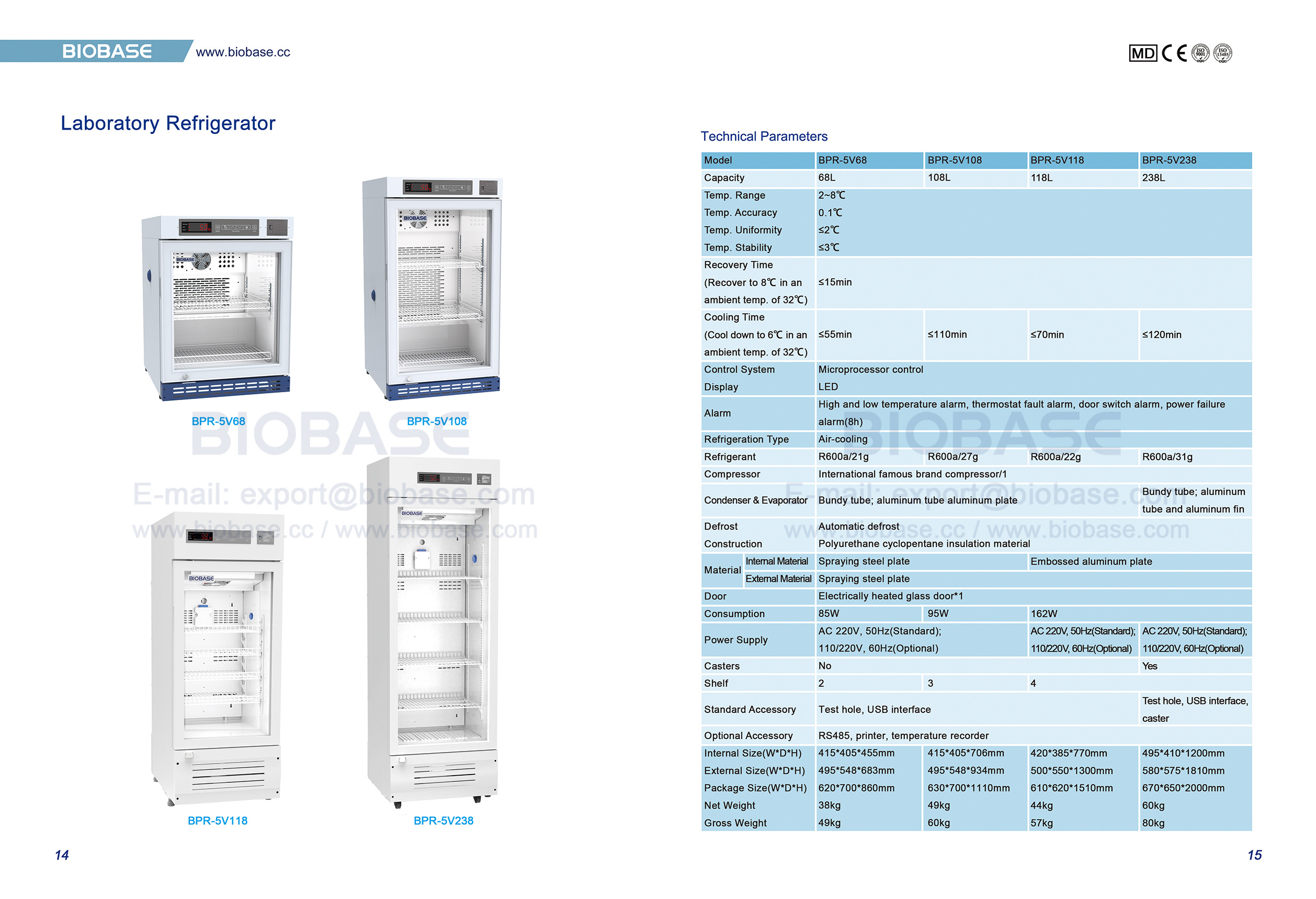 14-15 Laboratory Refrigerator