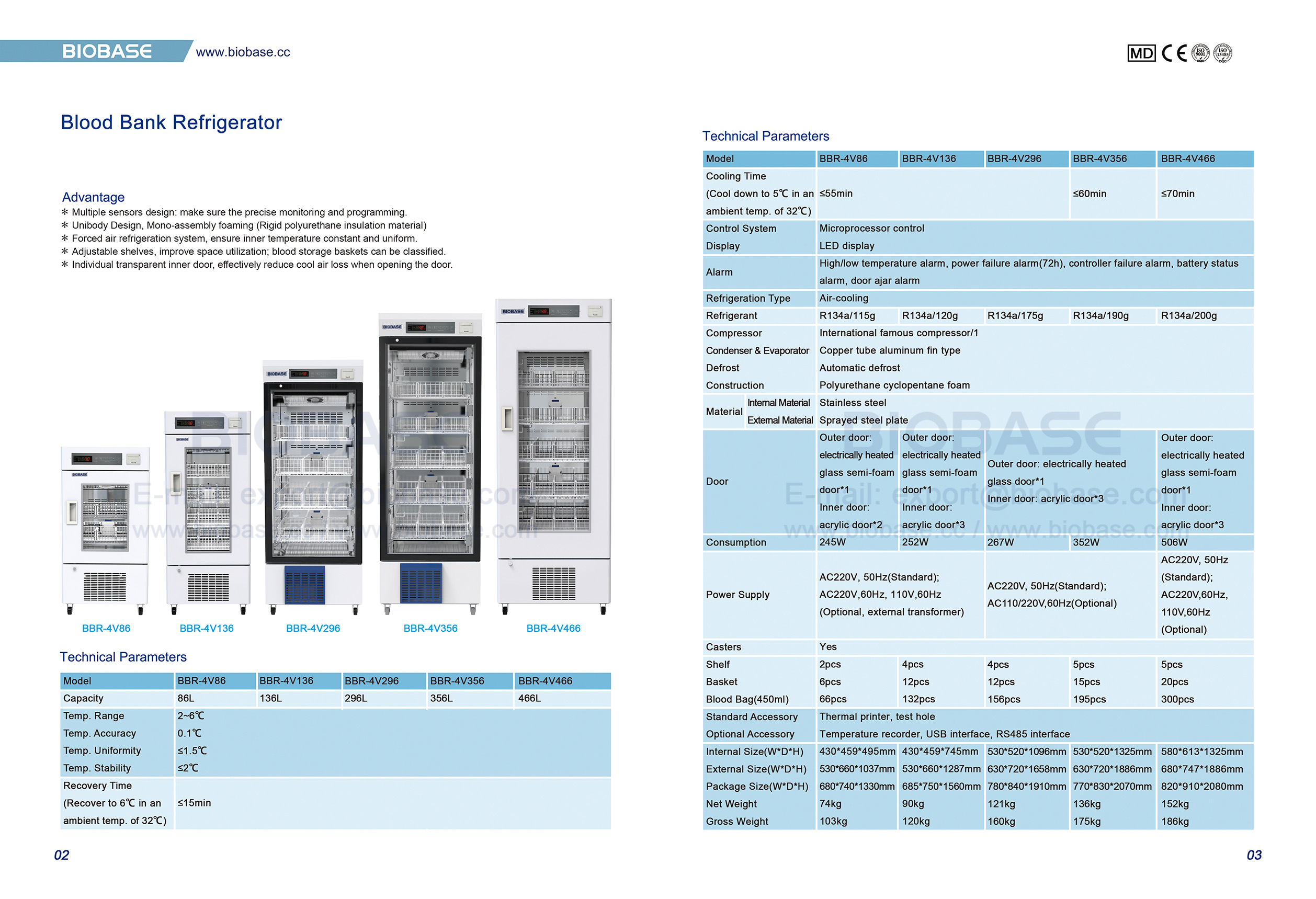 2-3 Blood Bank Refrigerator