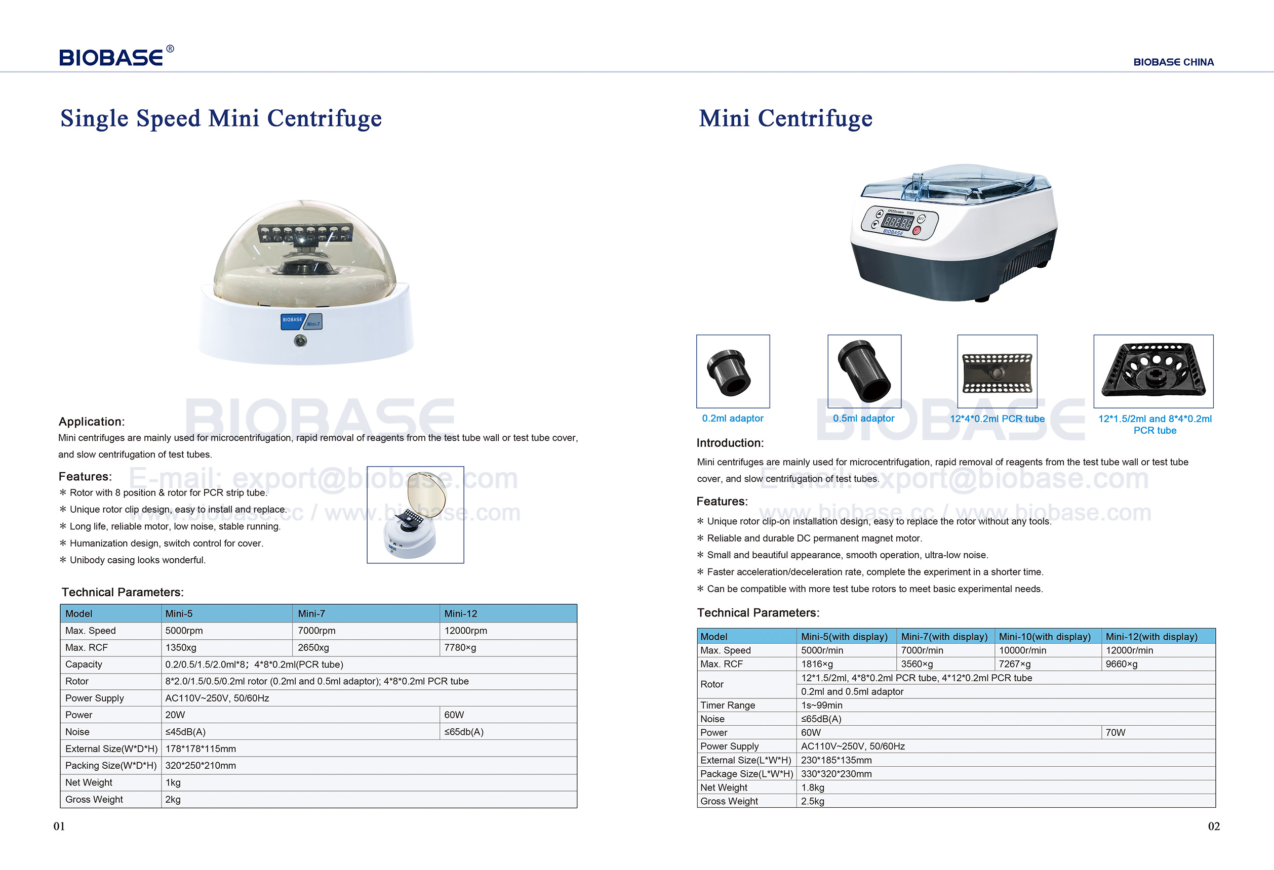 01-02 MINI Centrifuge