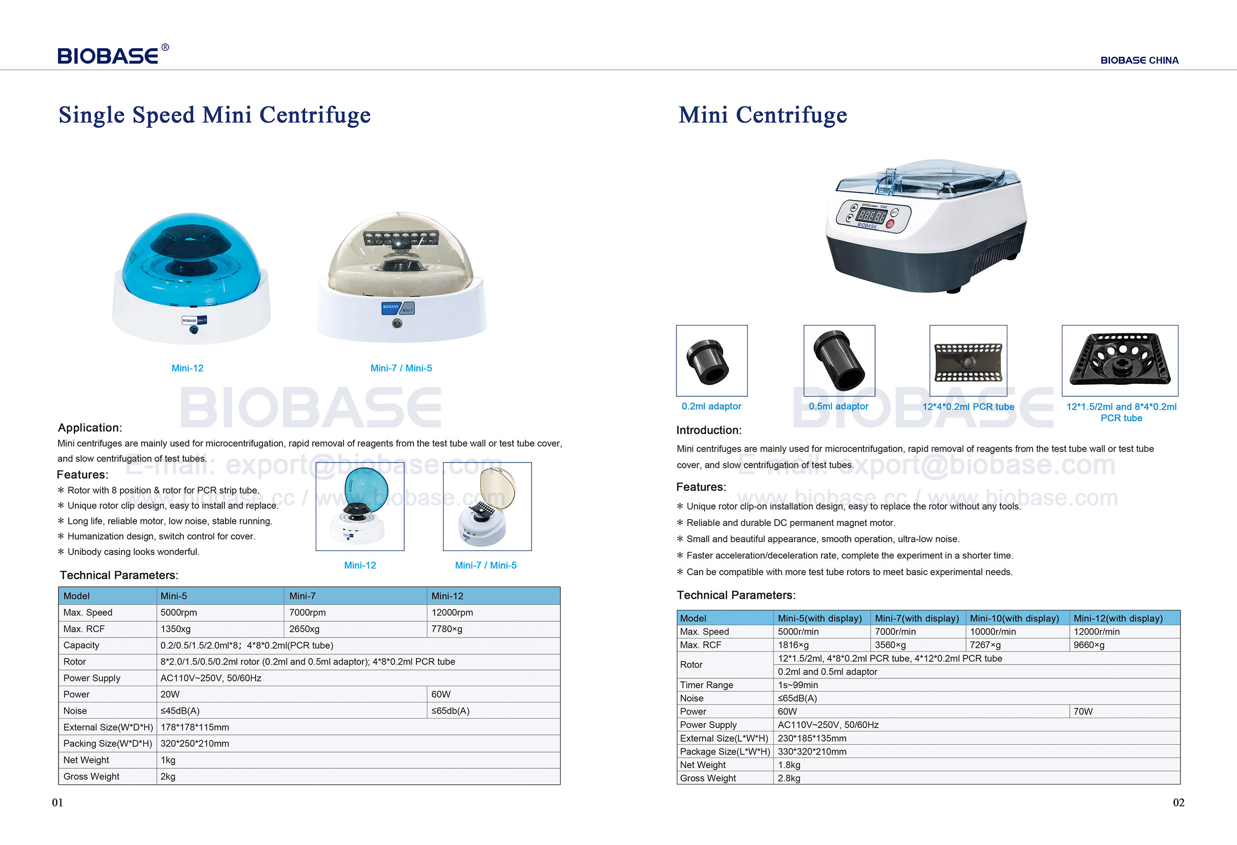 01-02 MINI Centrifuge
