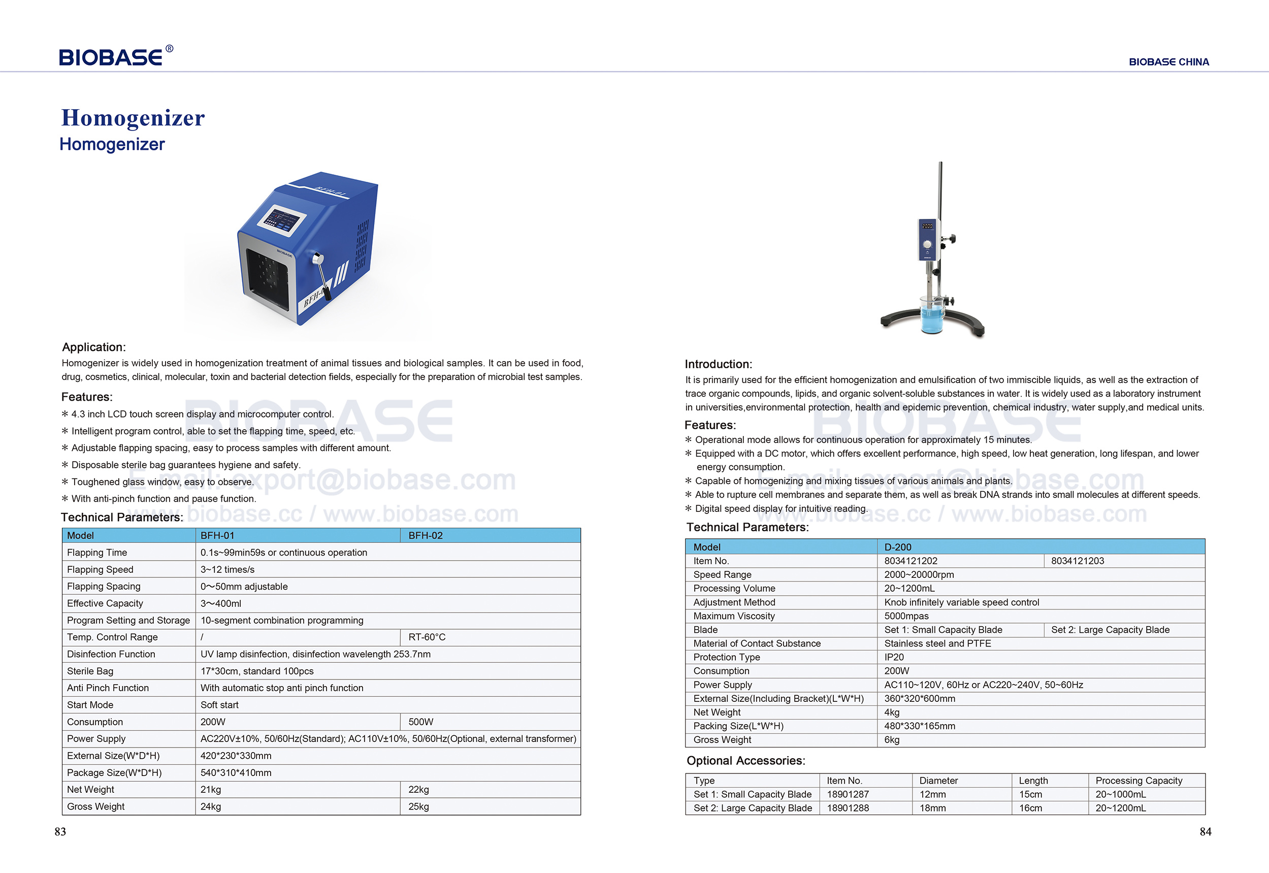 83-84 Homogenizer