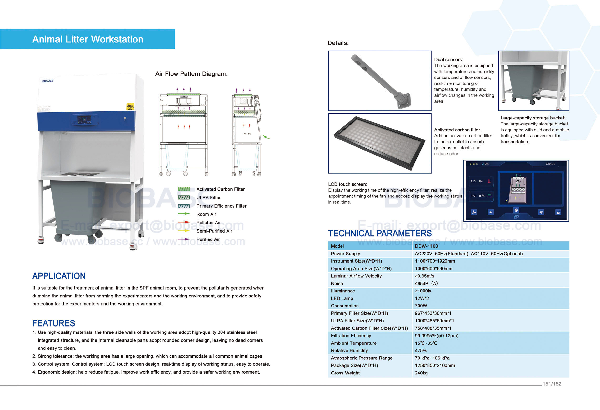 151-152 Animal Litter Workstation