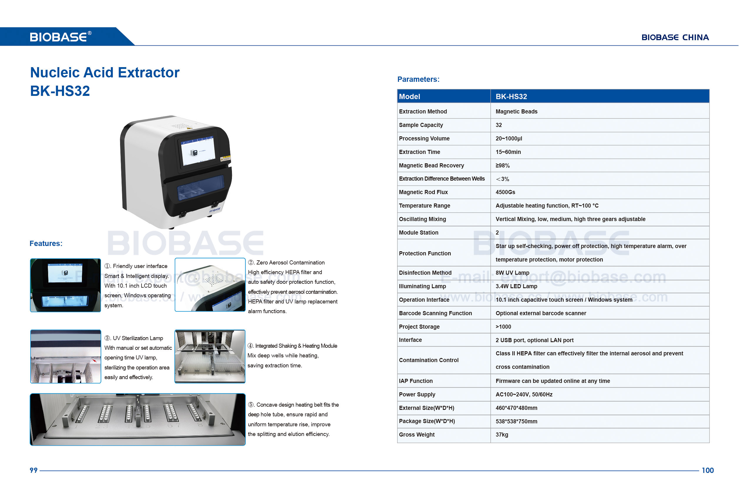 99-100 Nucleic Acid Extraction System-BKHS32